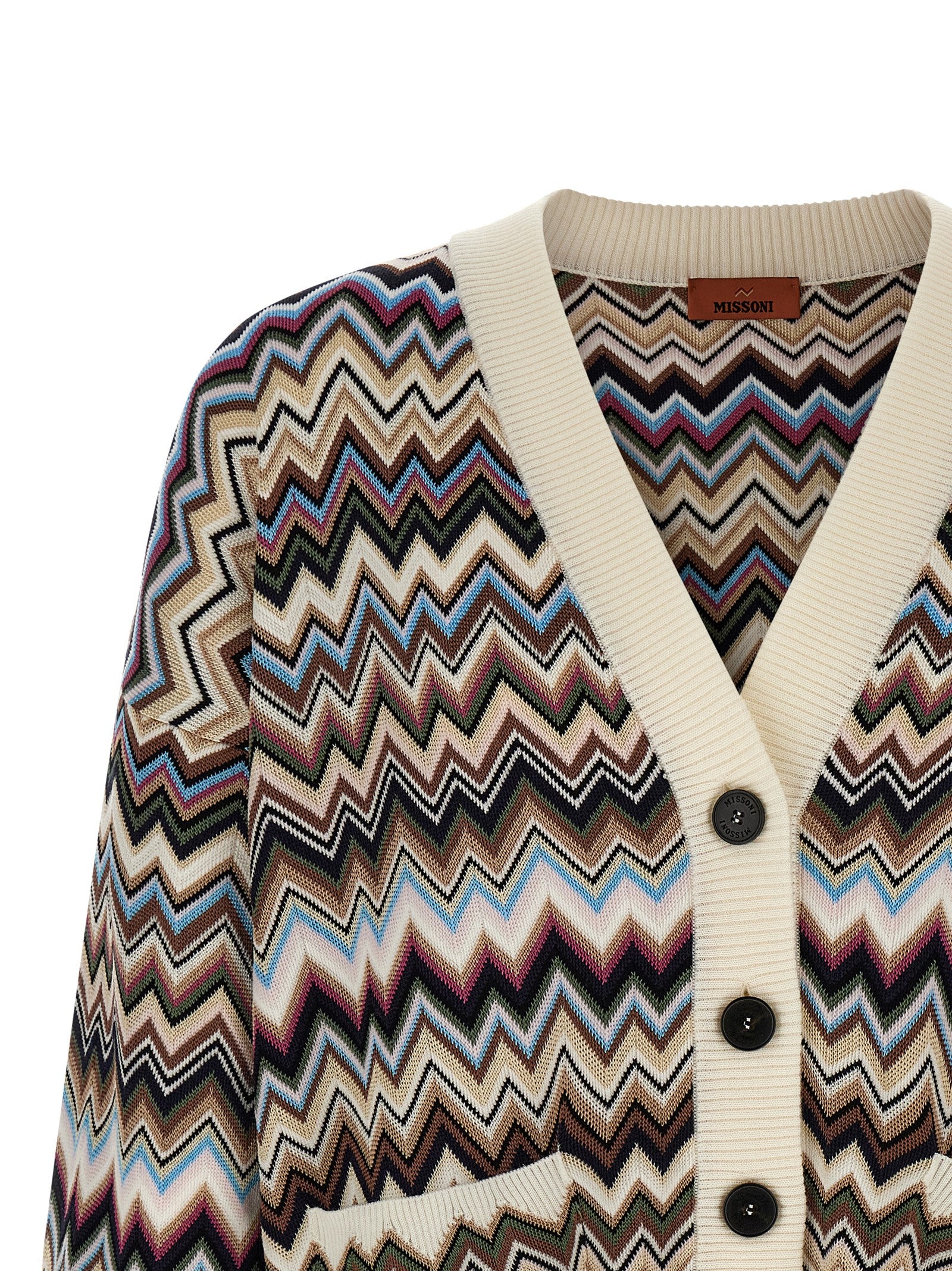 Missoni Mehrfarbige Strickjacke aus Viskose