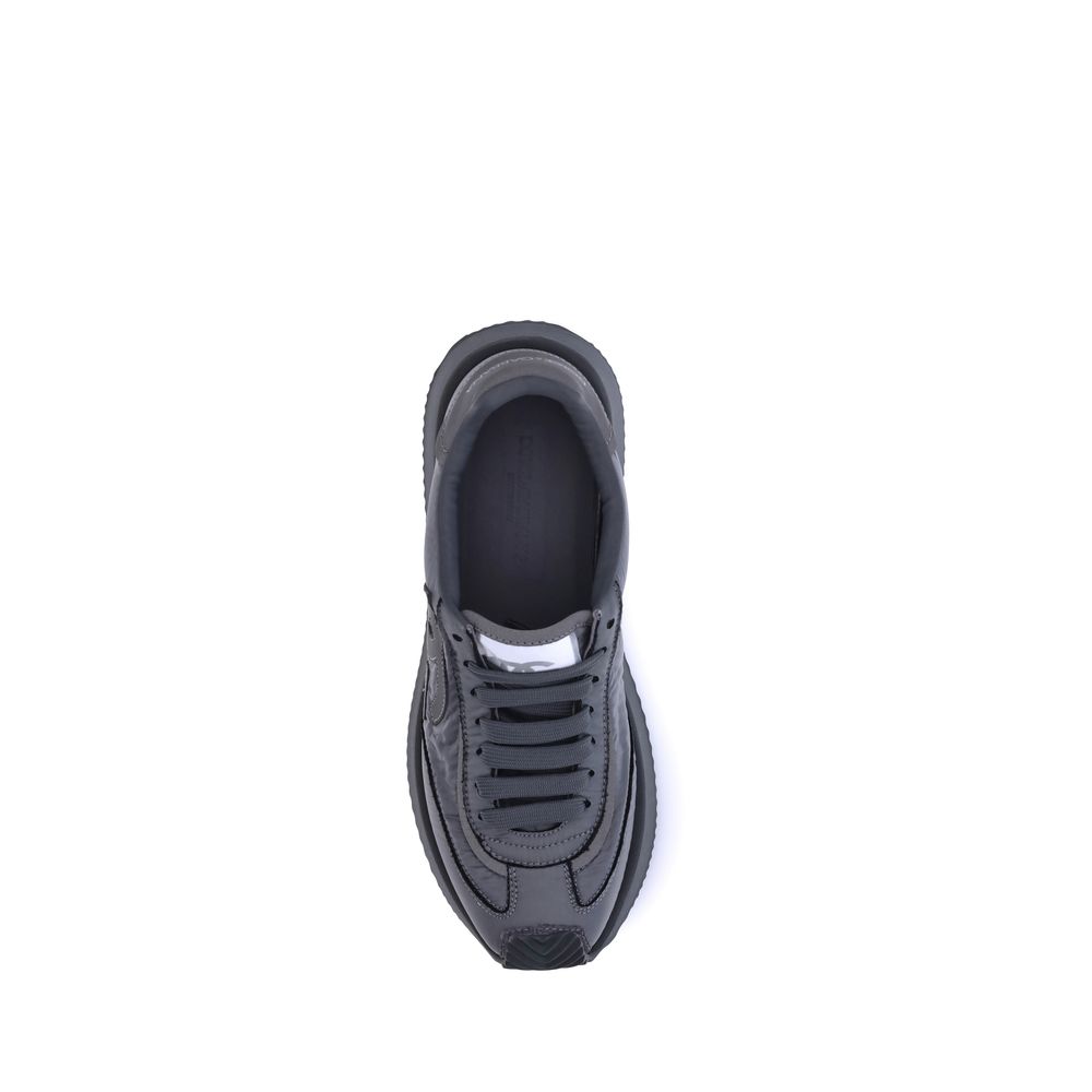 Dolce & Gabbana Schwarze Stoff-Sneaker