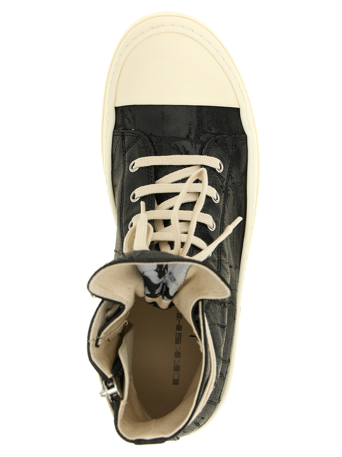 DRKSHDW Schwarze High-Top-Sneaker aus Baumwolle