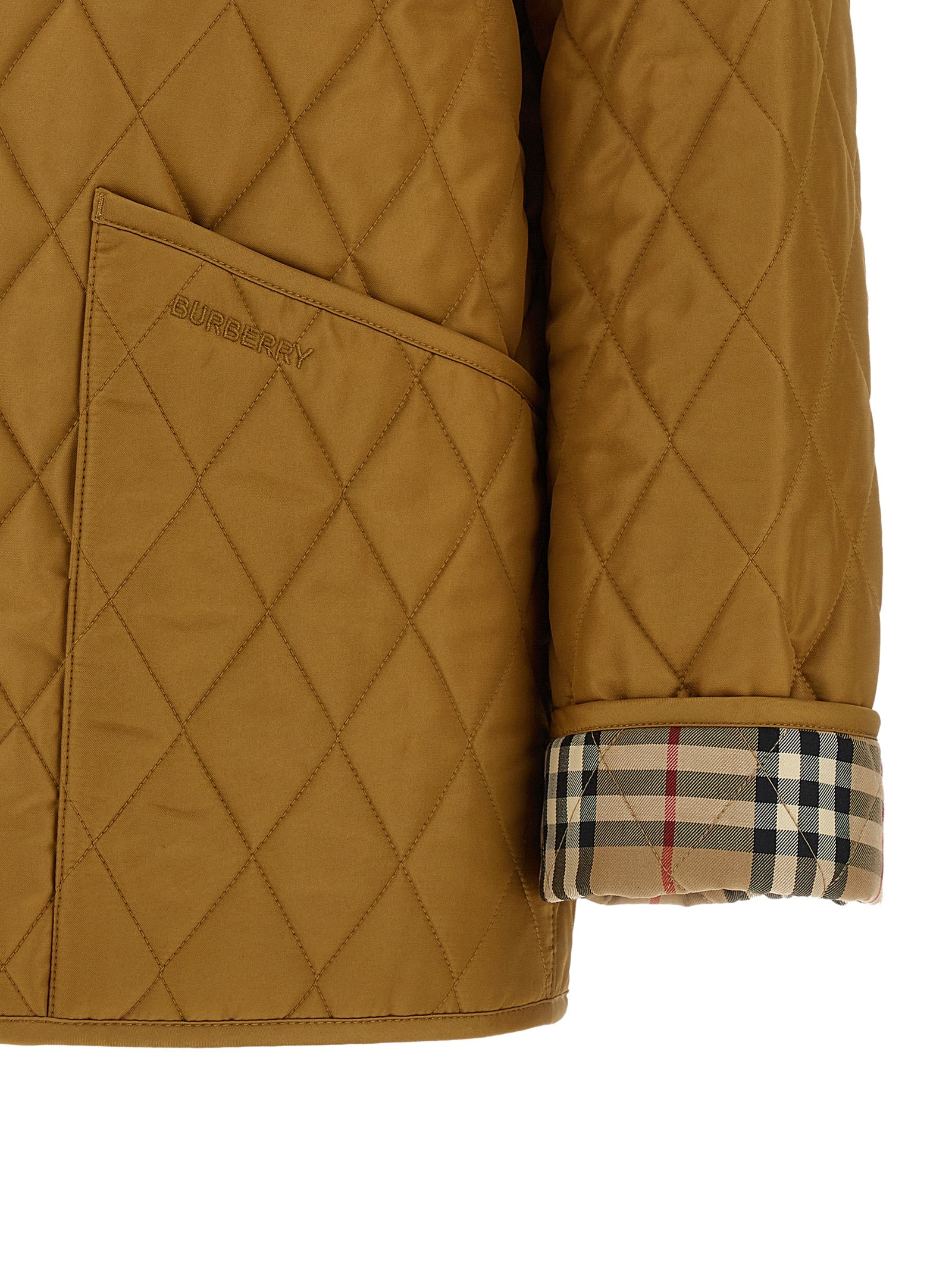 Burberry Beige Polyester Shell Jacke