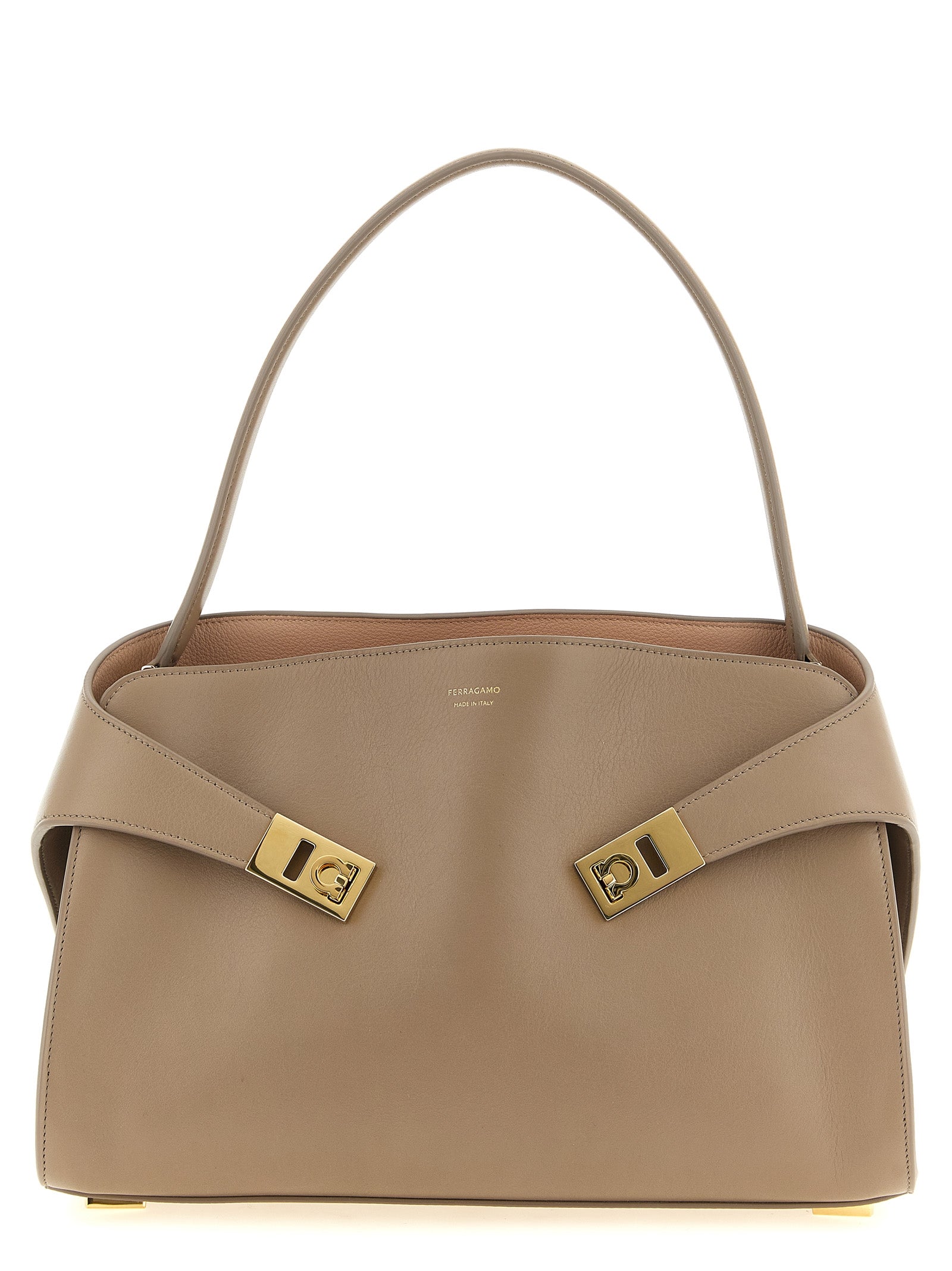 Ferragamo Schultertasche aus mehrfarbigem Kalbsleder