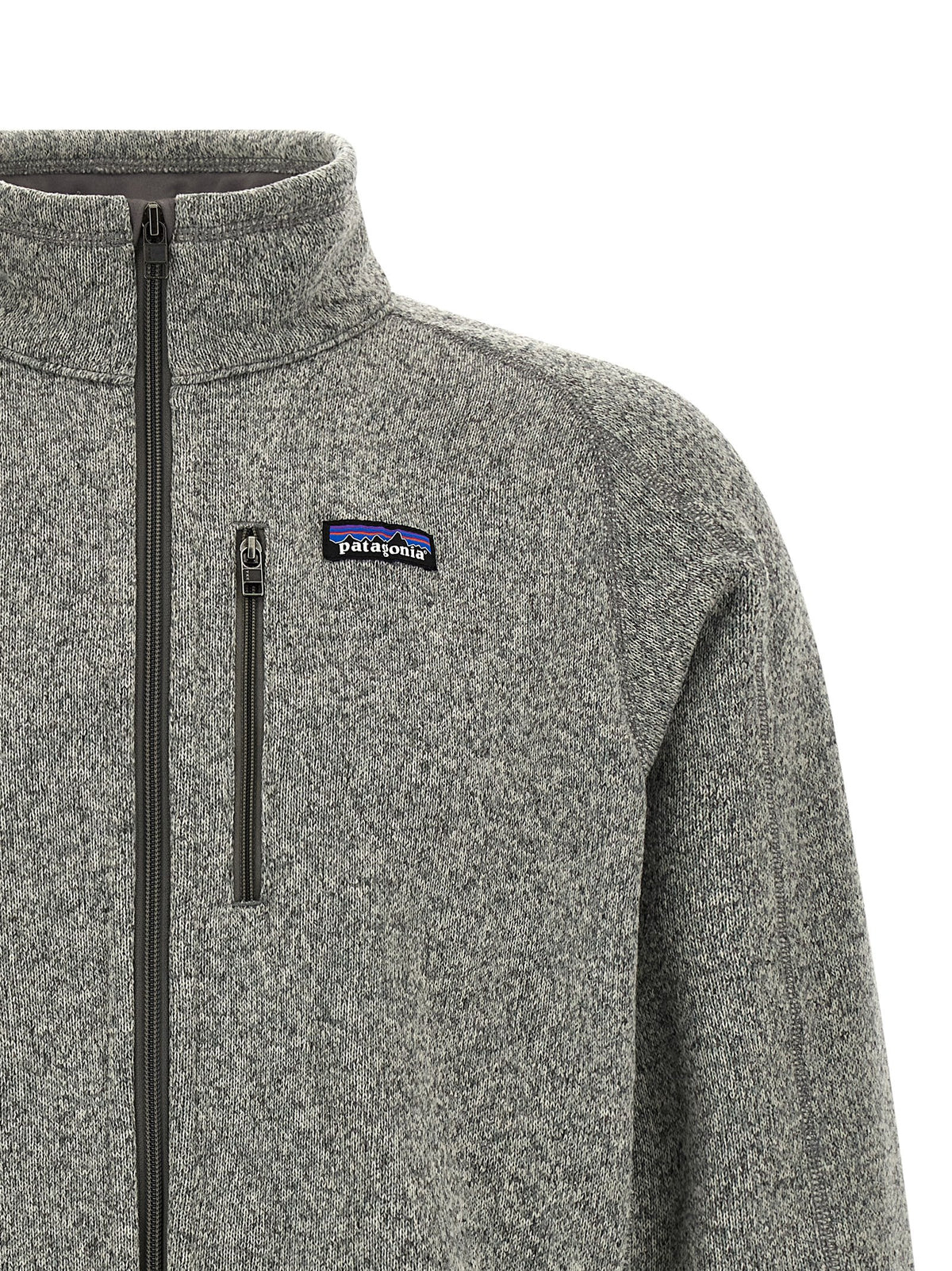 PATAGONIA Graue Polyester-Jacke in voller Länge