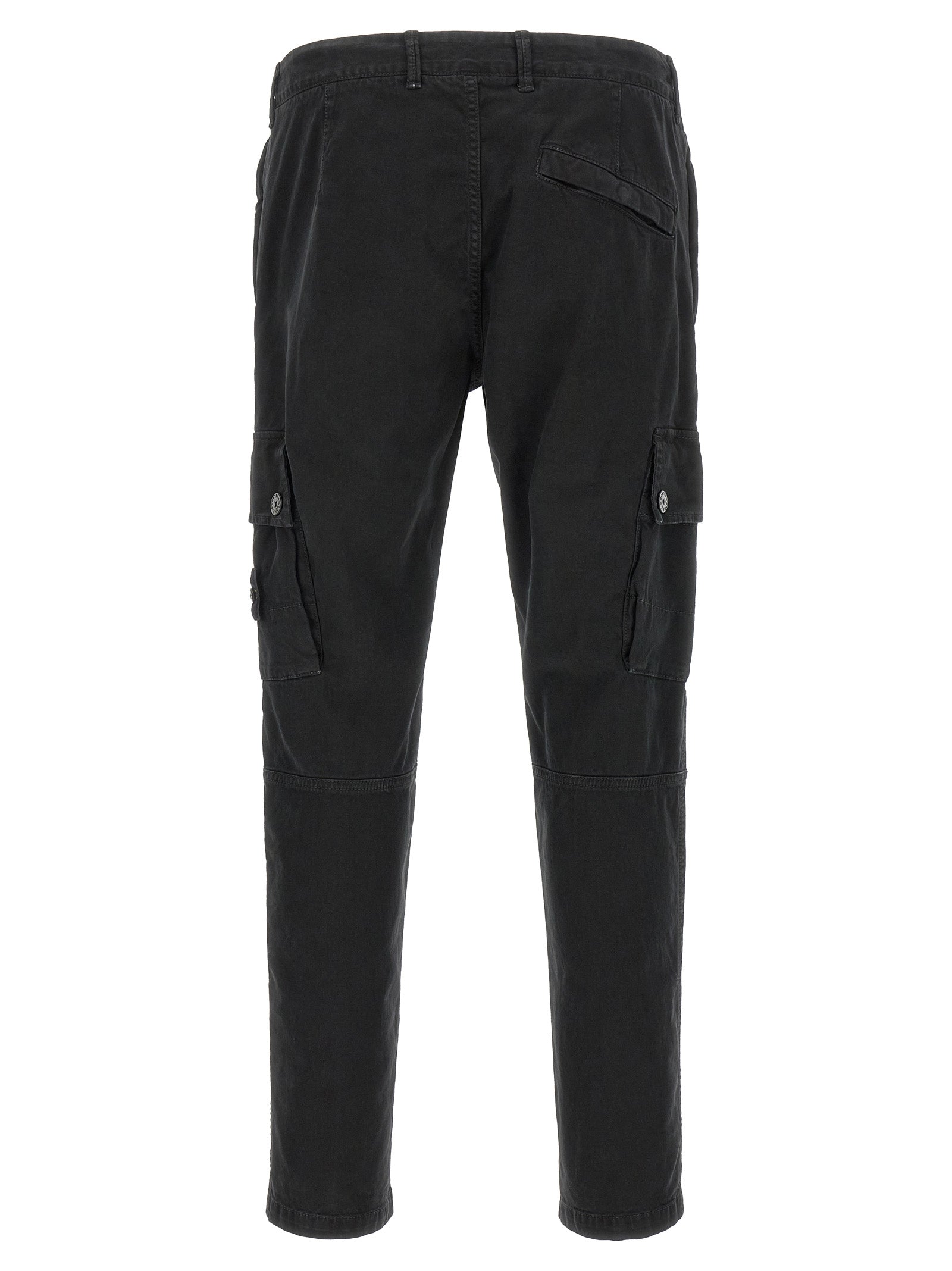 Stone Island Schwarze Cargo-Hose aus Baumwolle
