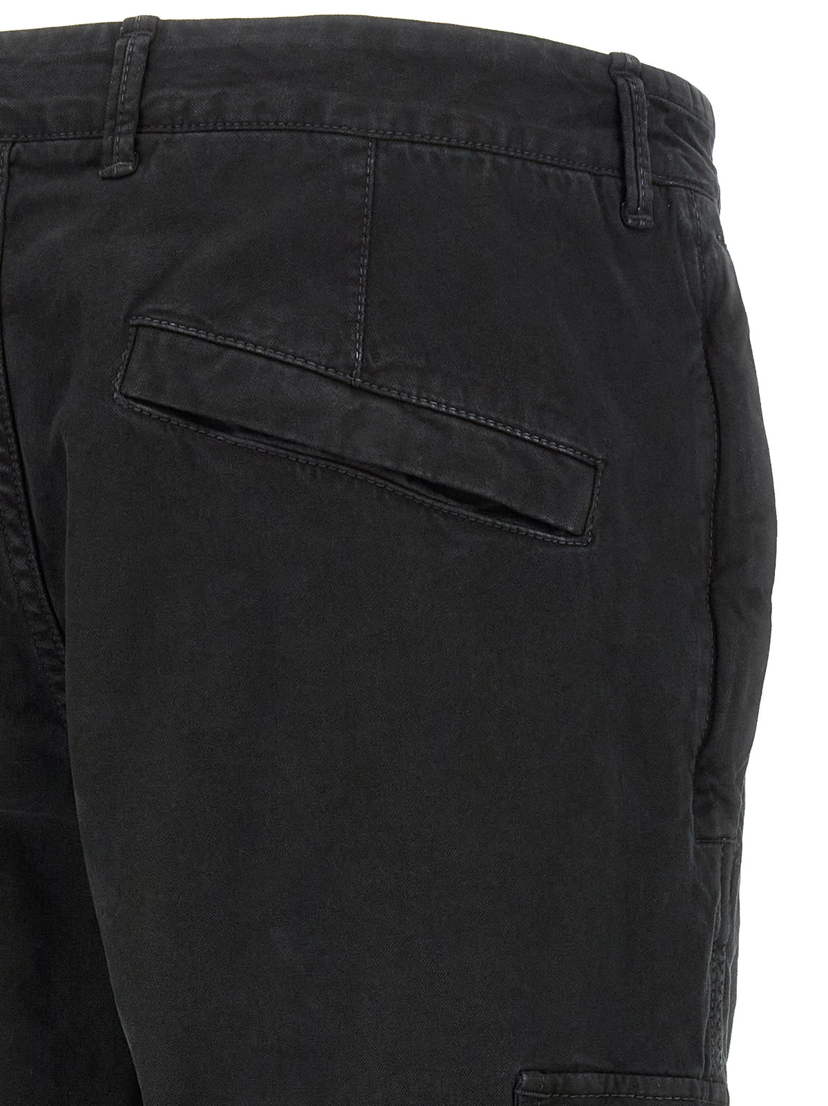Stone Island Schwarze Cargo-Hose aus Baumwolle