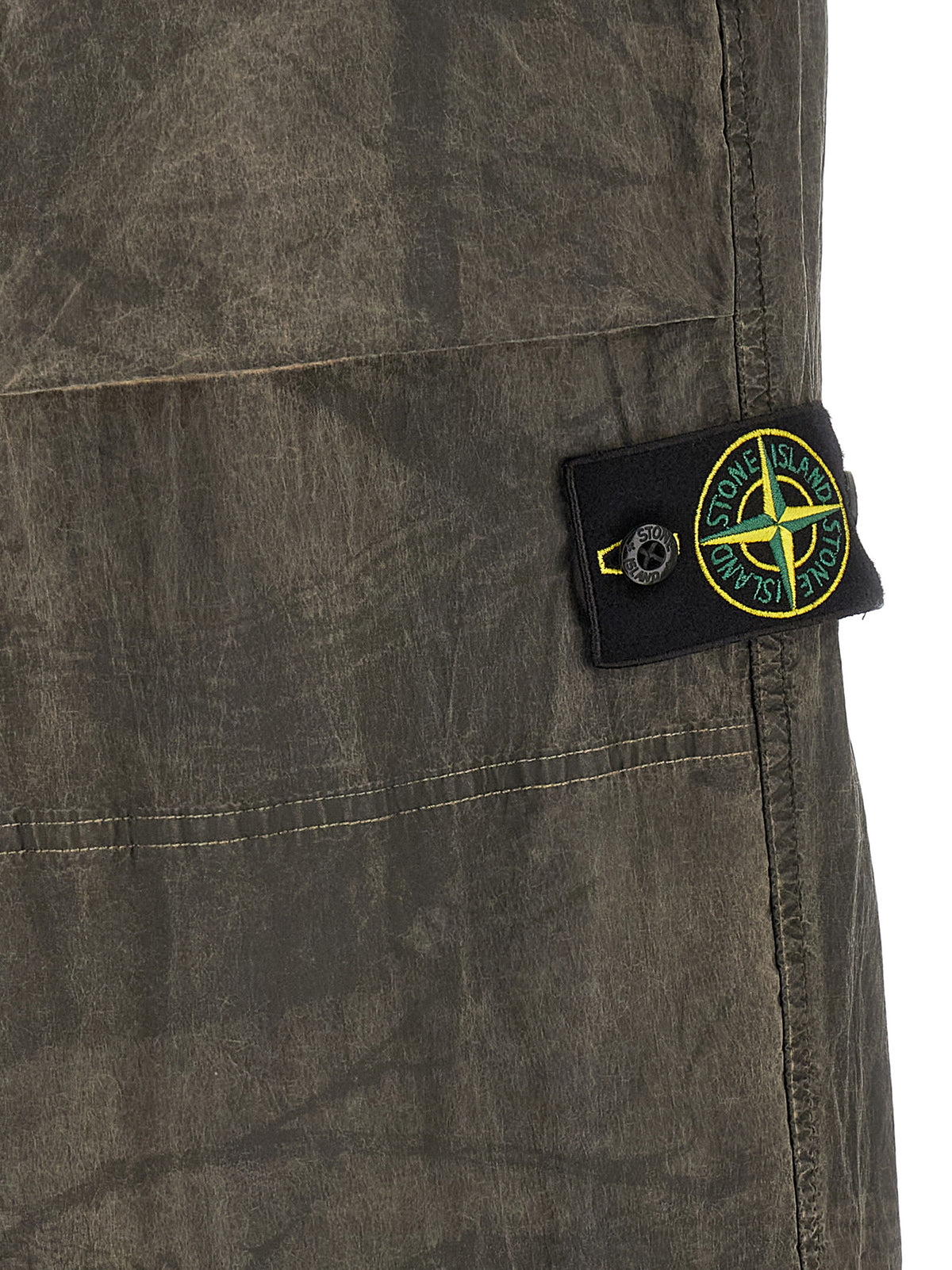Stone Island Graue Freizeithose aus Polyamid