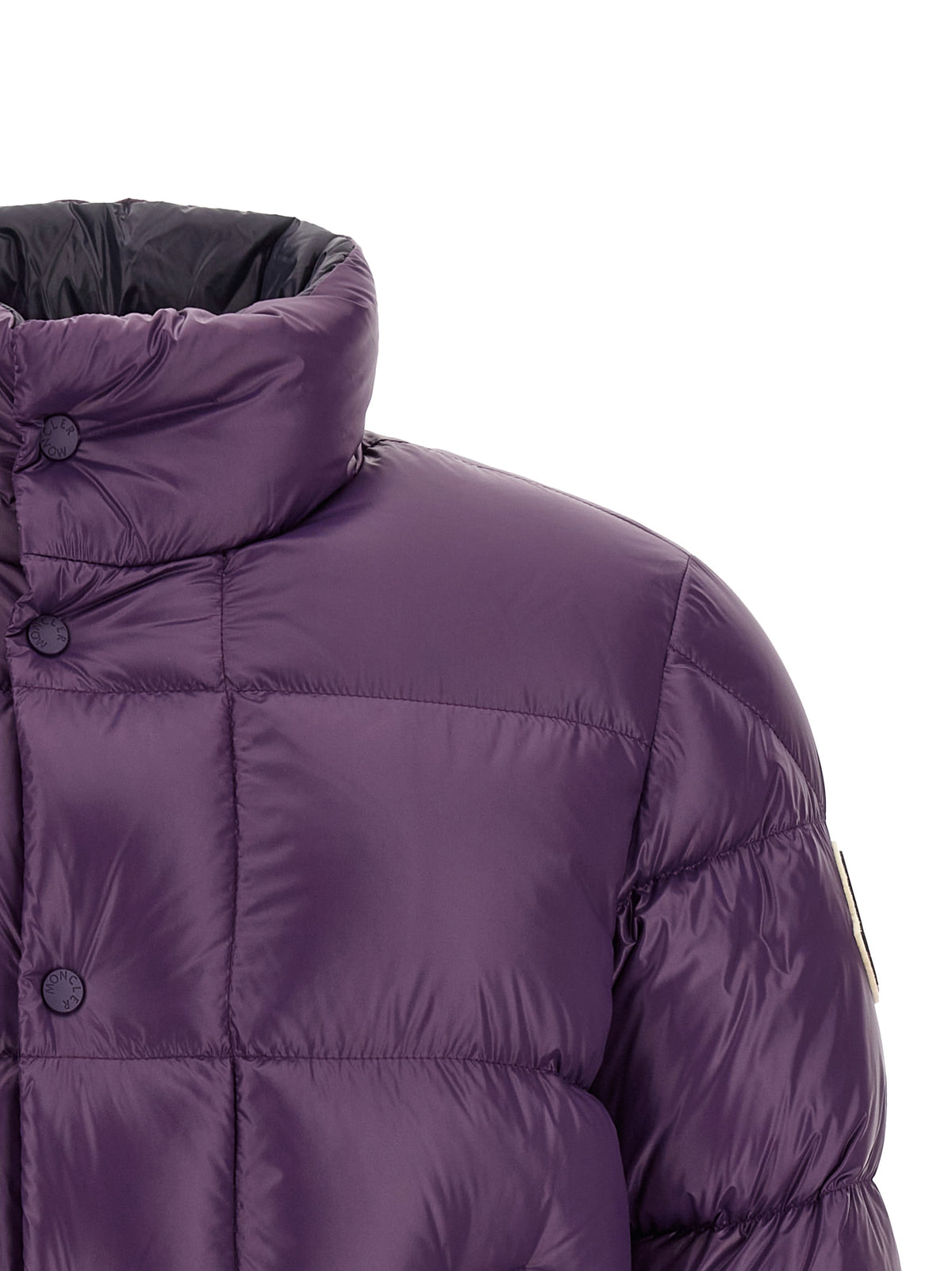 Moncler Lila Jacke aus Polyamid