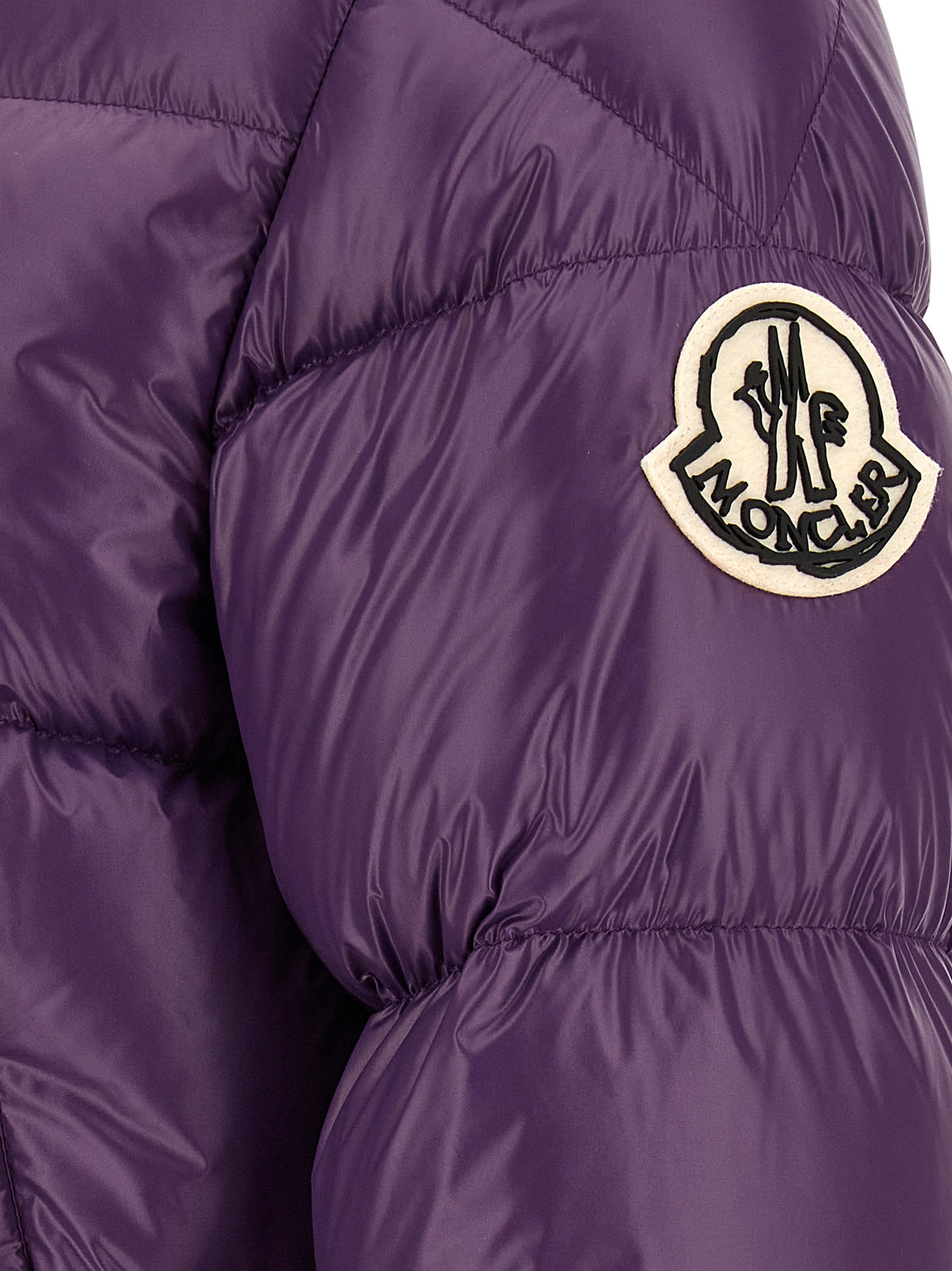 Moncler Lila Jacke aus Polyamid