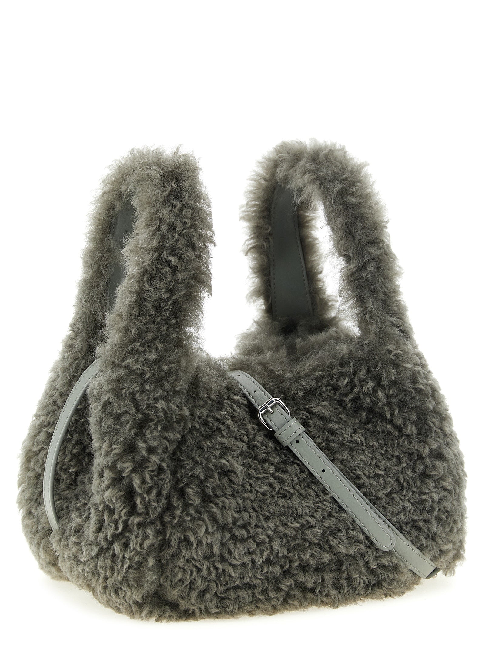 Stella McCartney Graue Schultertasche aus Polyester