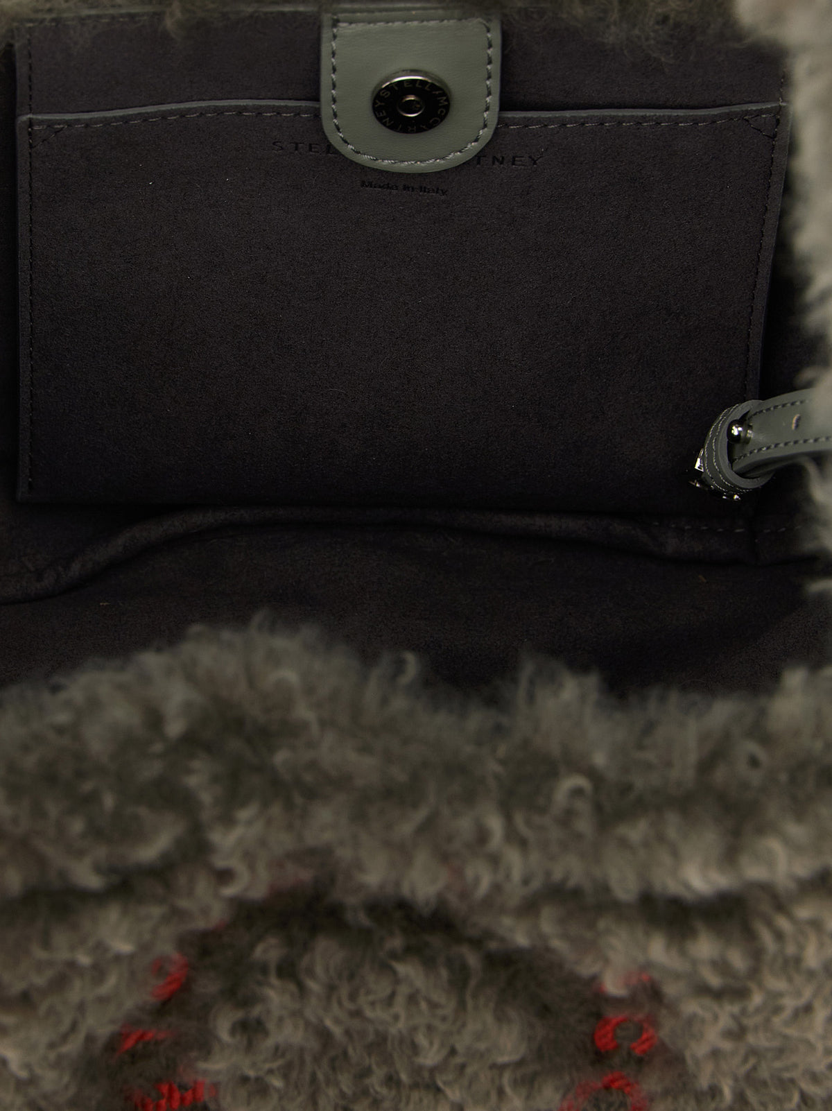 Stella McCartney Graue Schultertasche aus Polyester