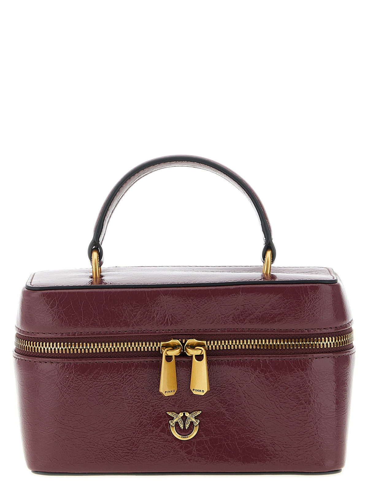 PINKO Bordeaux Kalbsleder Umhängetasche