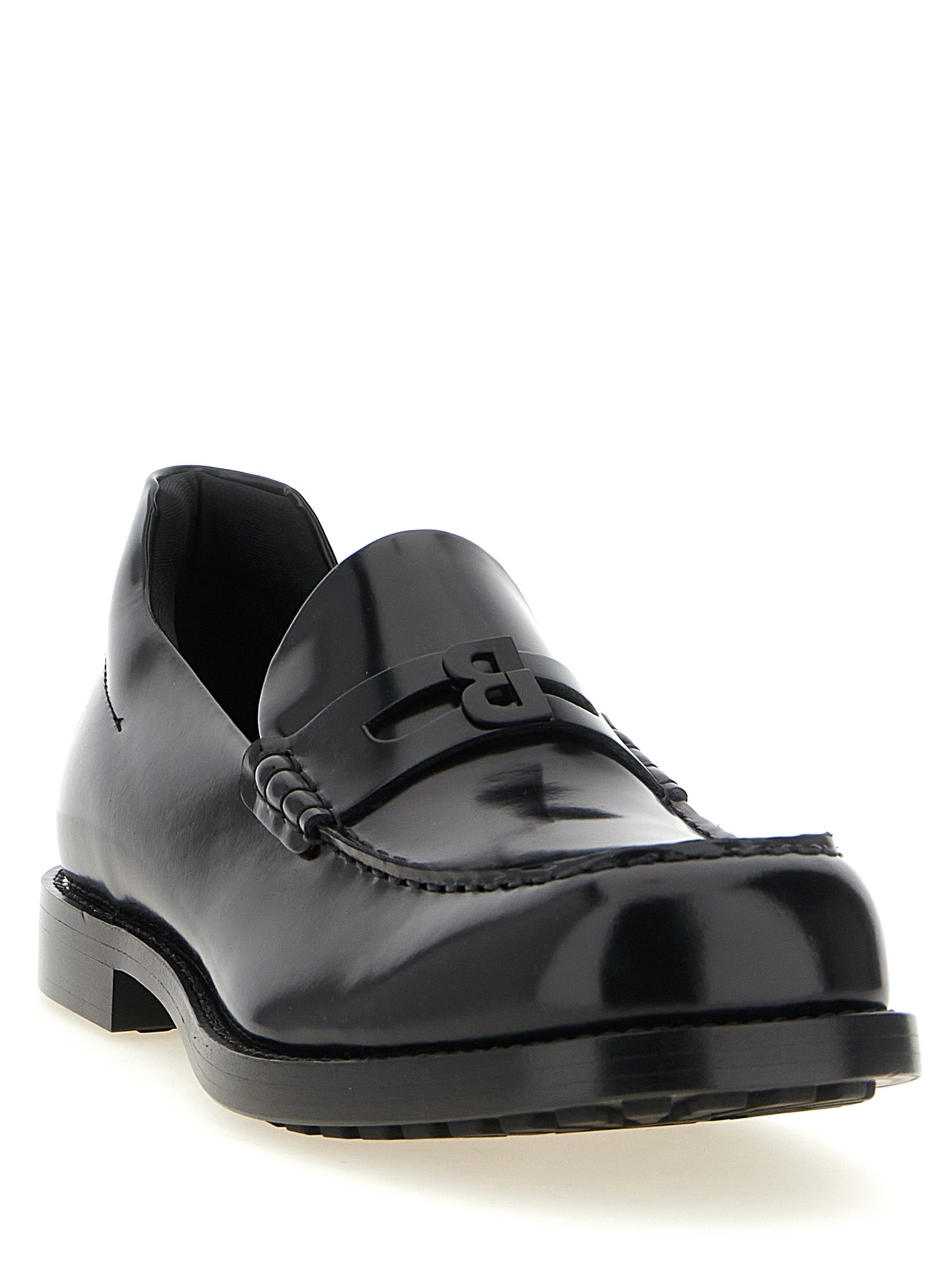 Balenciaga Schwarze Loafer aus Kalbsleder zum Hineinschlüpfen