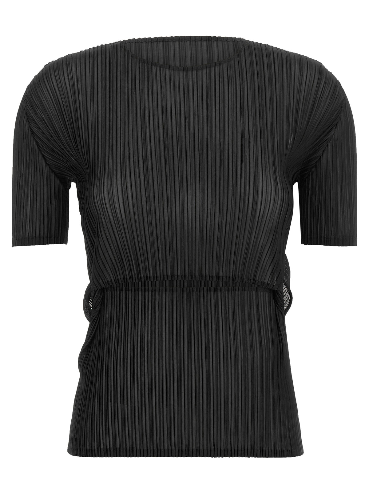 Issey Miyake Schwarzes Hemd aus Polyester