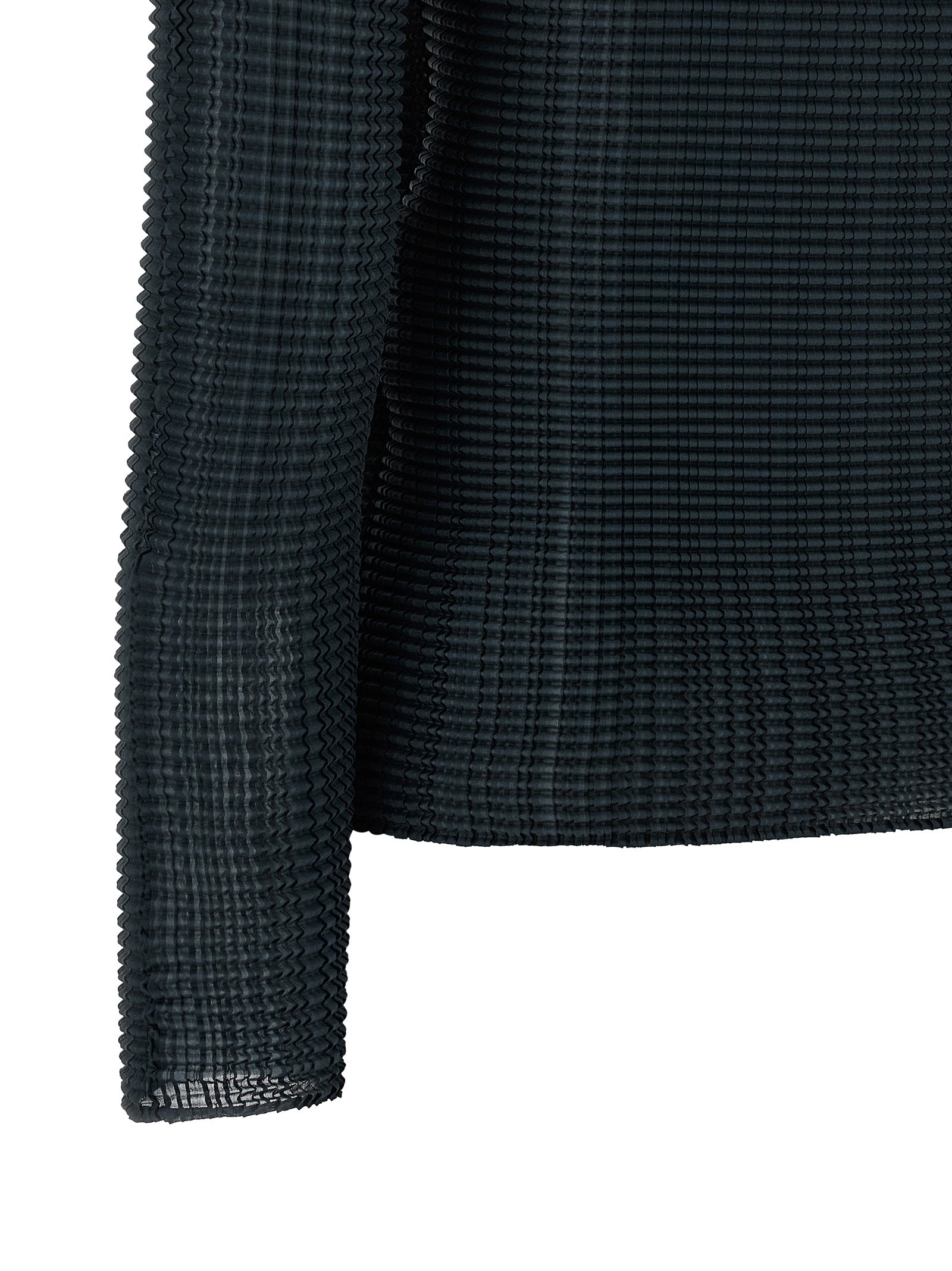 Issey Miyake Blauer Cardigan aus Polyester