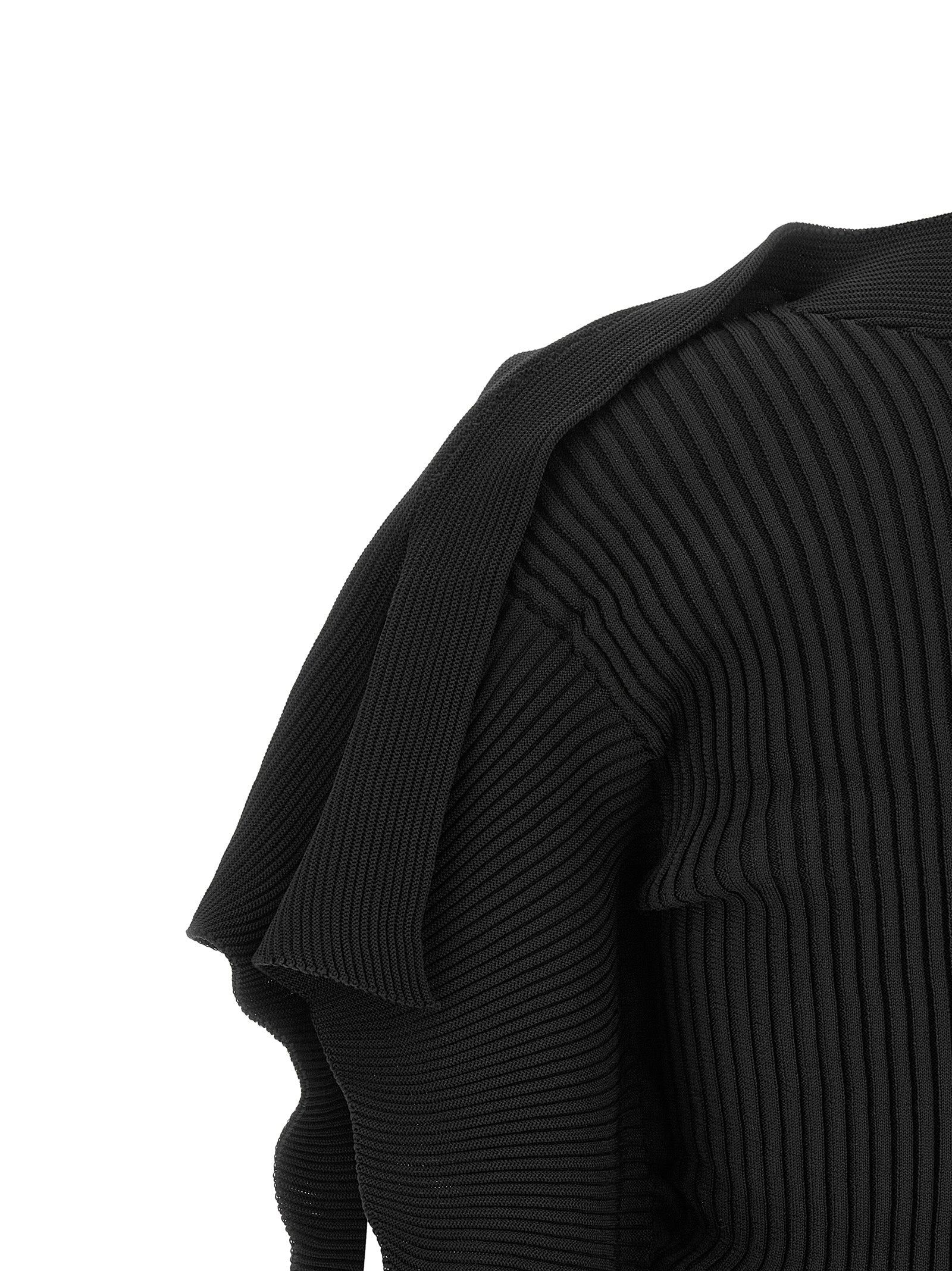 Issey Miyake Schwarze Bluse aus Polyester