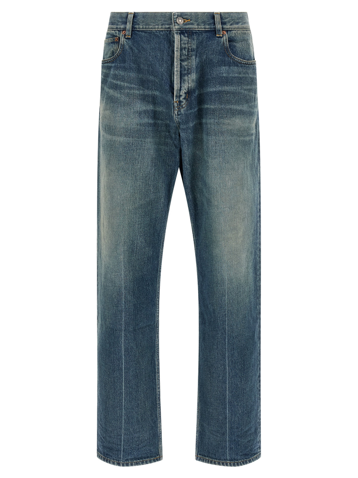 Saint Laurent Blaue Jeans aus Baumwolle, Tapered Fit