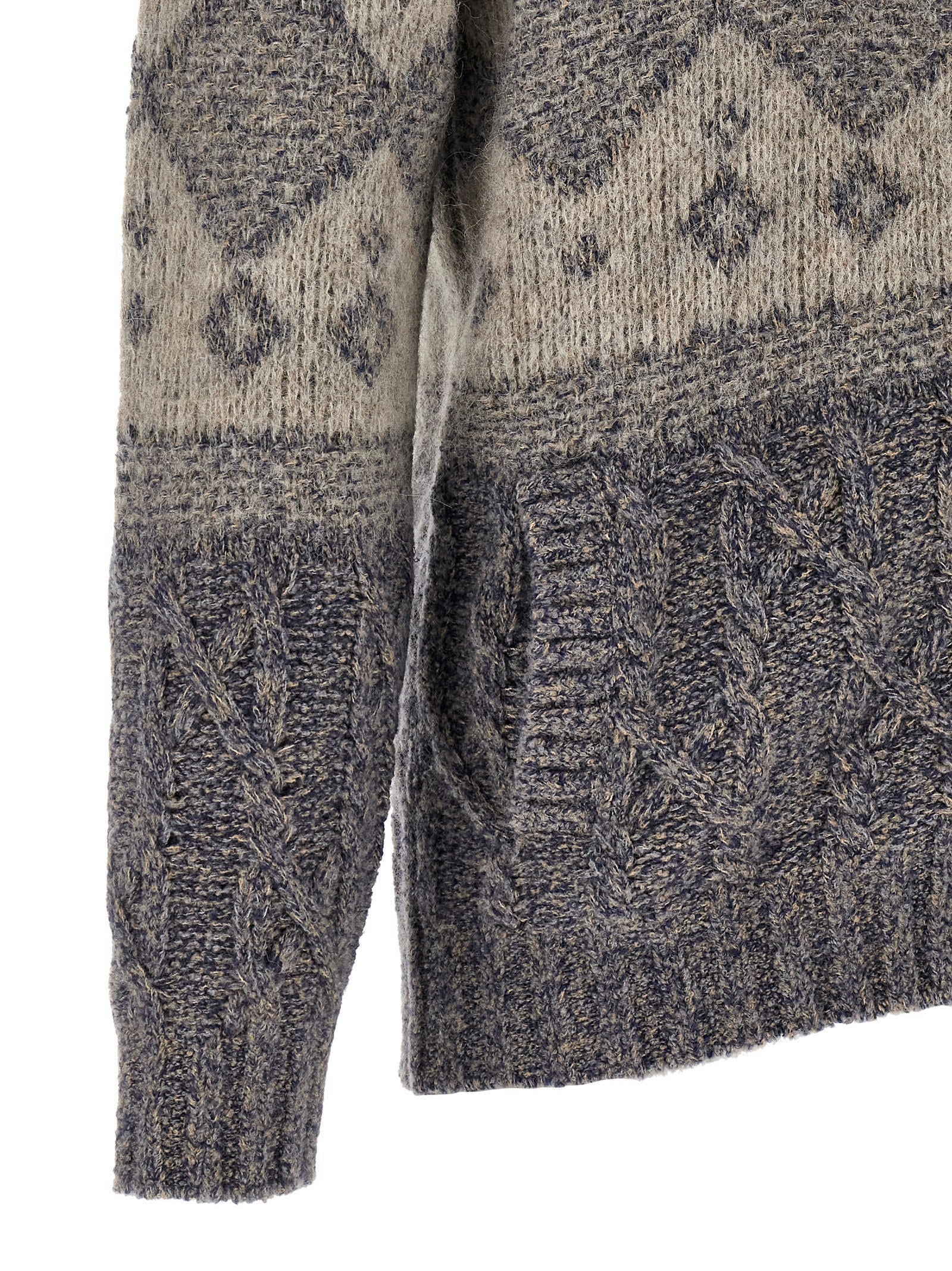 Brunello Cucinelli Grauer Cardigan aus reiner Schurwolle