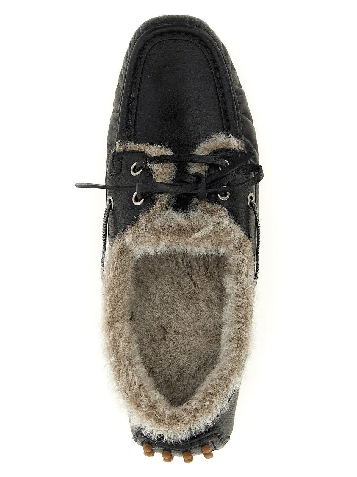 Brunello Cucinelli Schwarze Loafer aus Kalbsleder zum Hineinschlüpfen