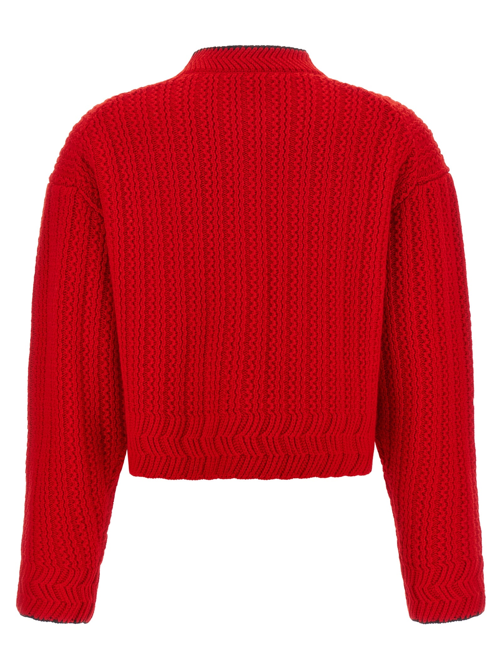 Chloé Roter Wollcardigan