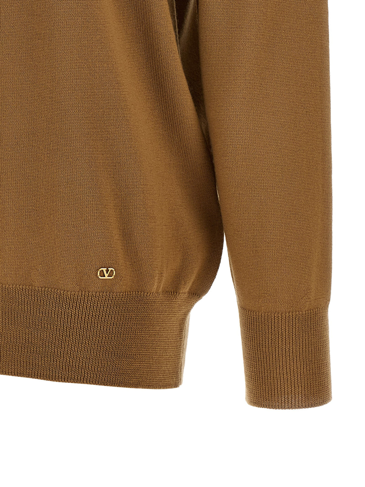 Valentino Garavani Brauner Kaschmir-Strickjacke