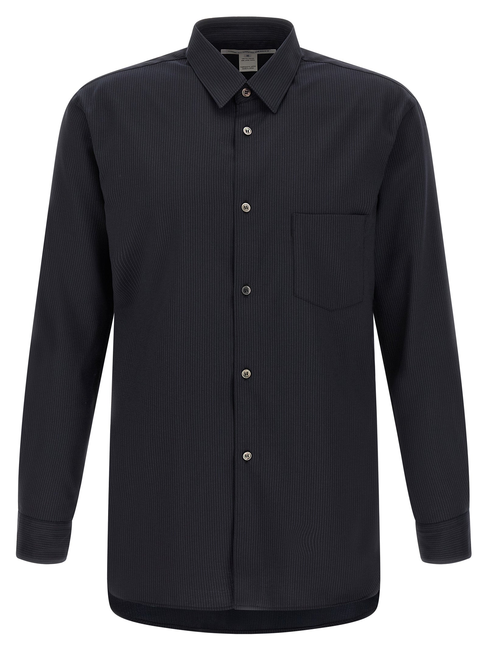 Comme Des Garçons Blaue Polyester-Bluse