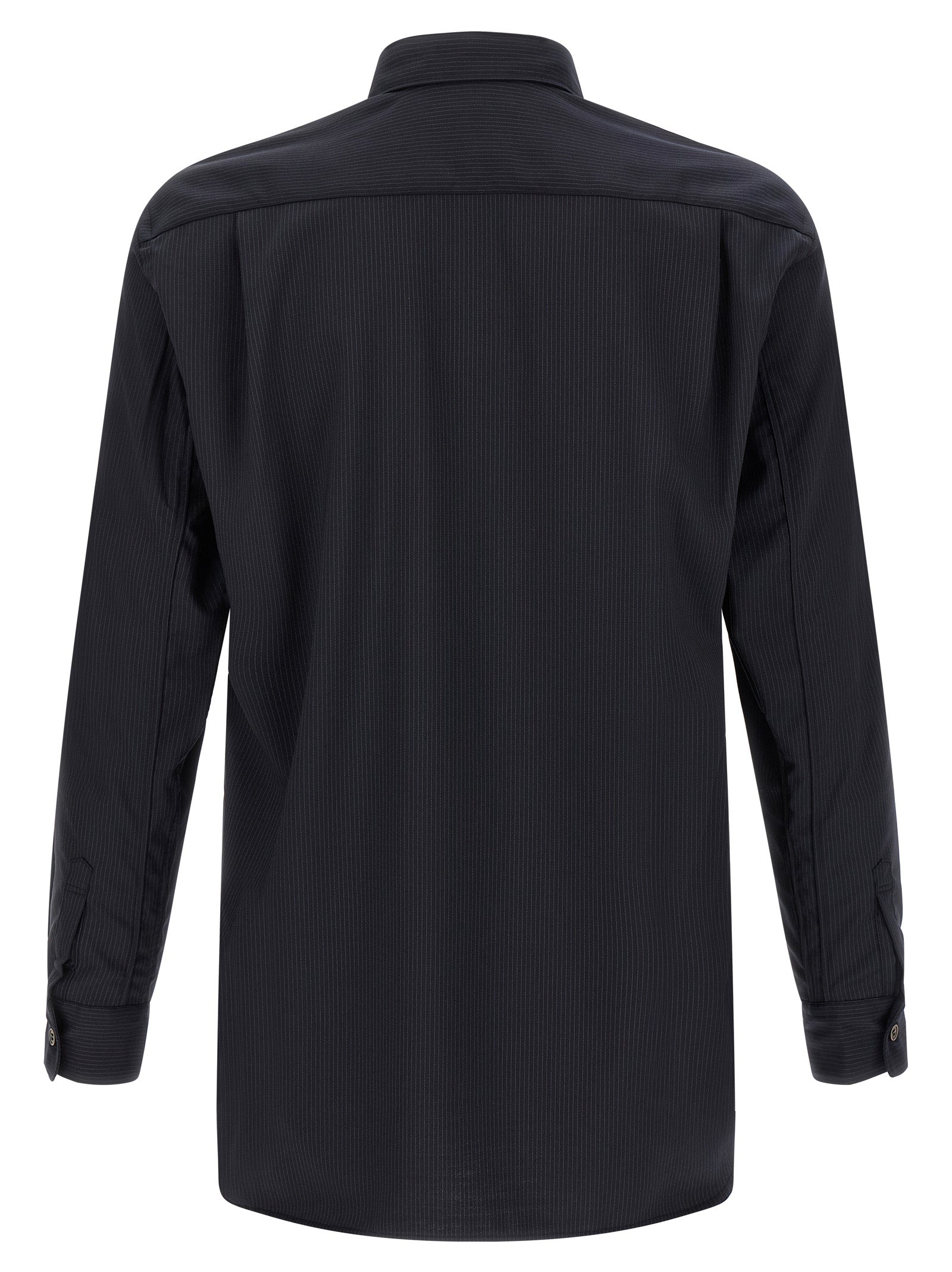 Comme Des Garçons Blaue Polyester-Bluse