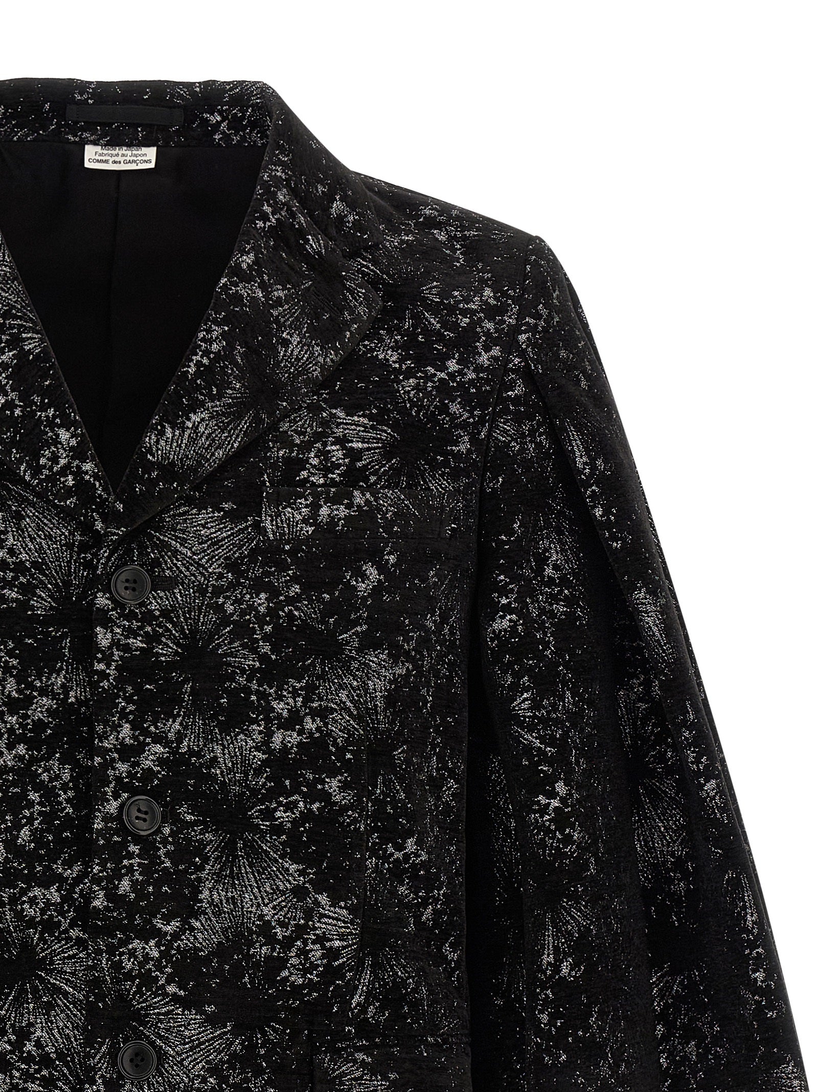 Comme Des Garçons Schwarzer Blazer aus Polyester