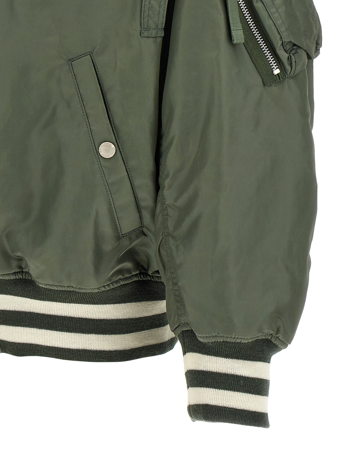 Comme Des Garçons Zweifarbige Nylon-Bomberjacke