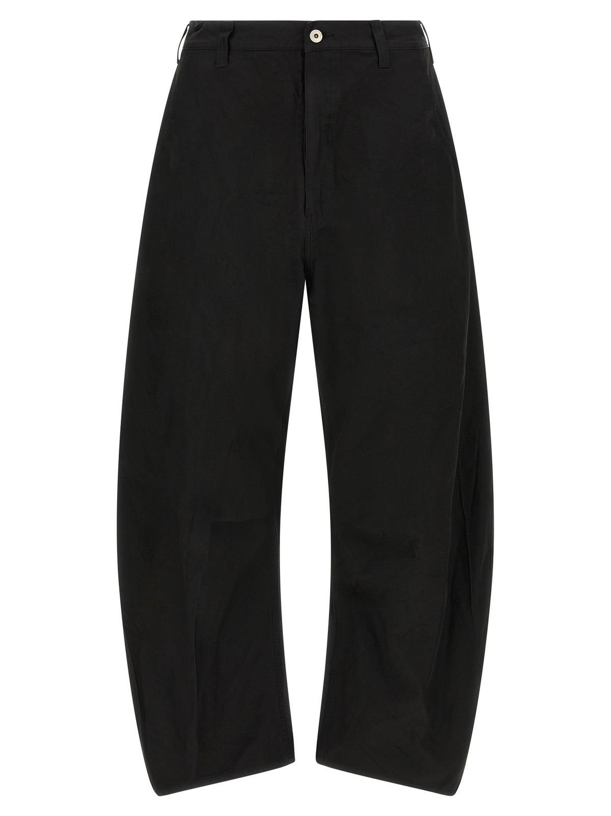 Comme Des Garçons Schwarze Freizeithose aus Polyester