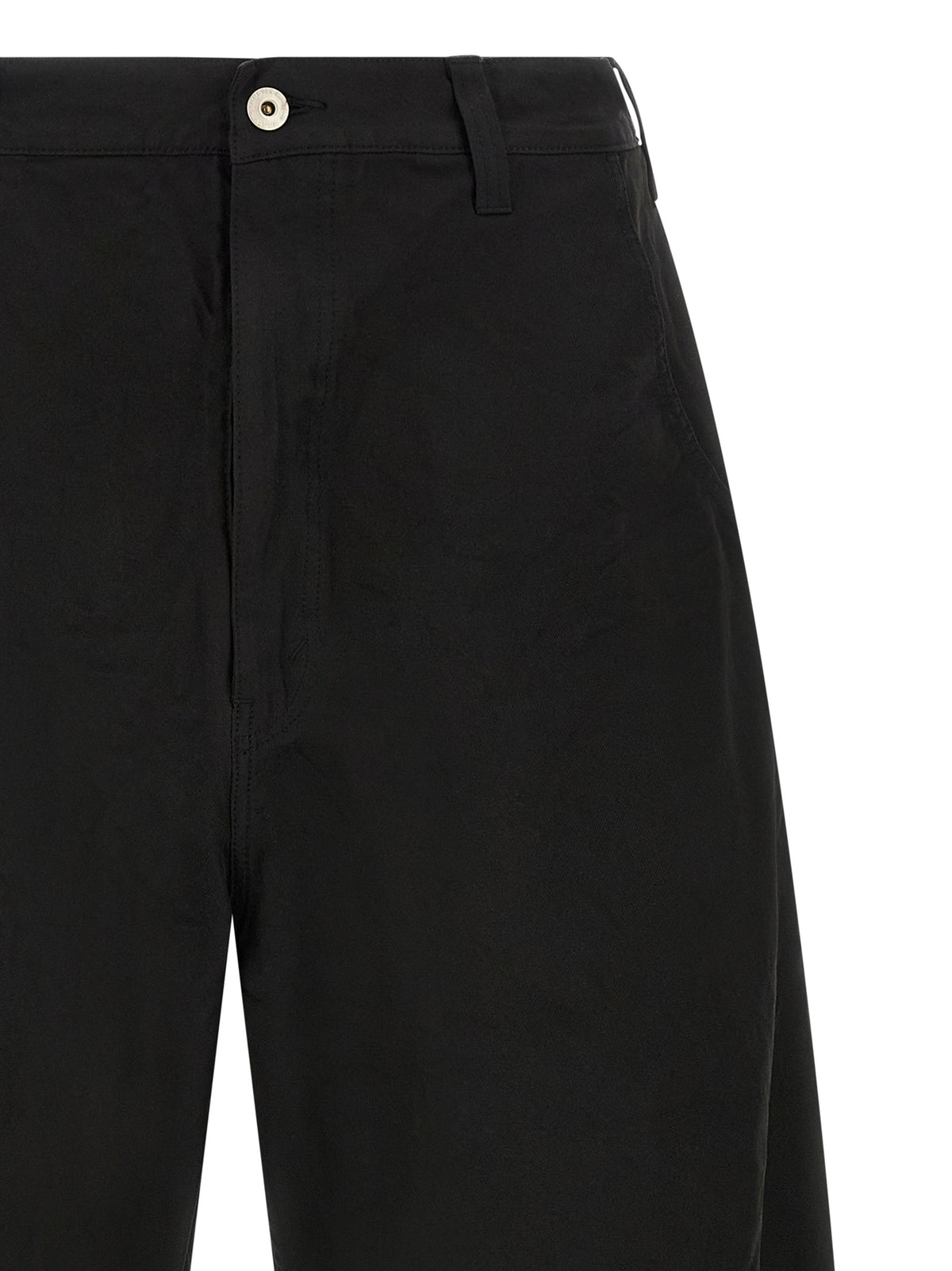 Comme Des Garçons Schwarze Freizeithose aus Polyester