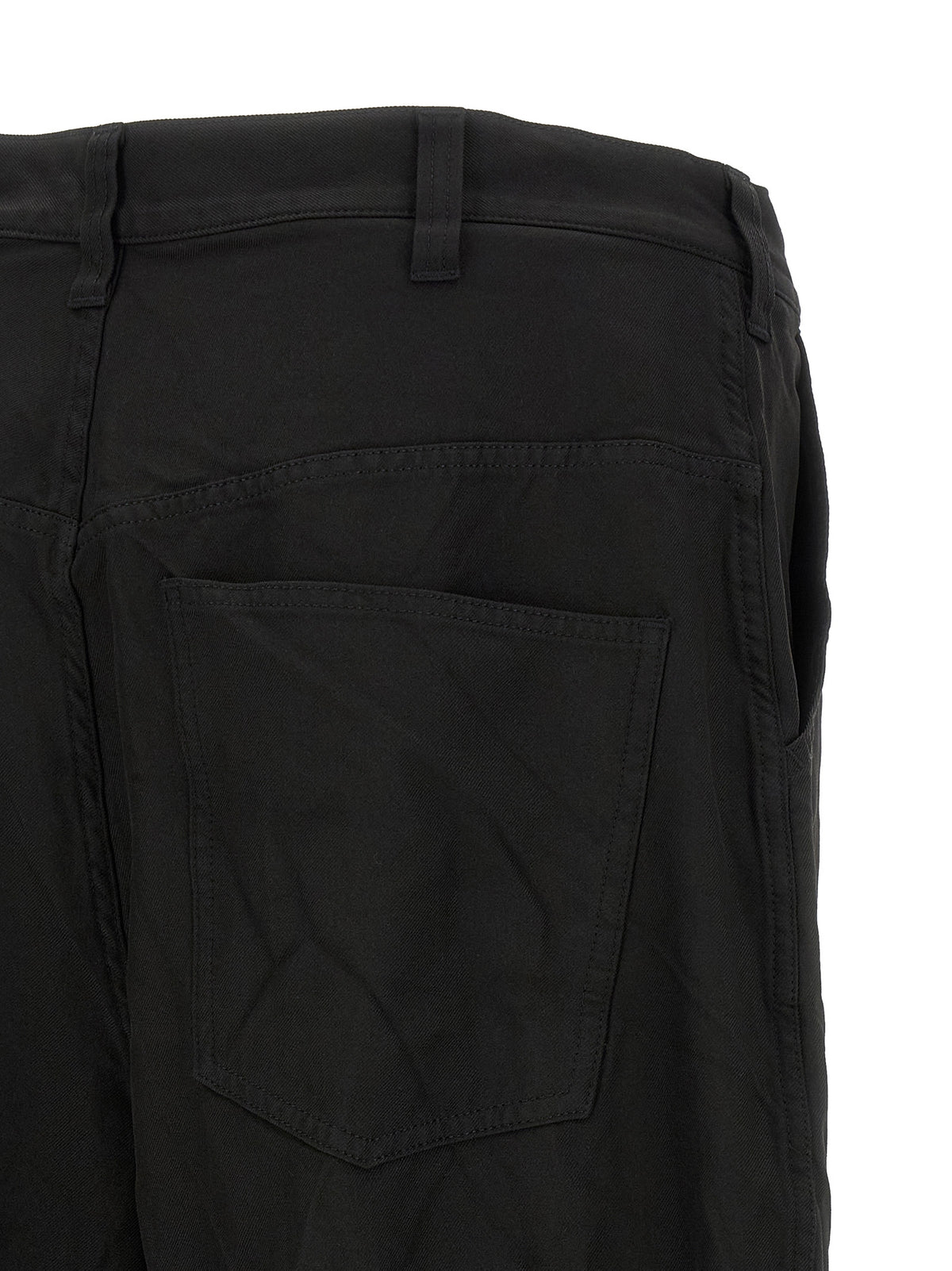 Comme Des Garçons Schwarze Freizeithose aus Polyester