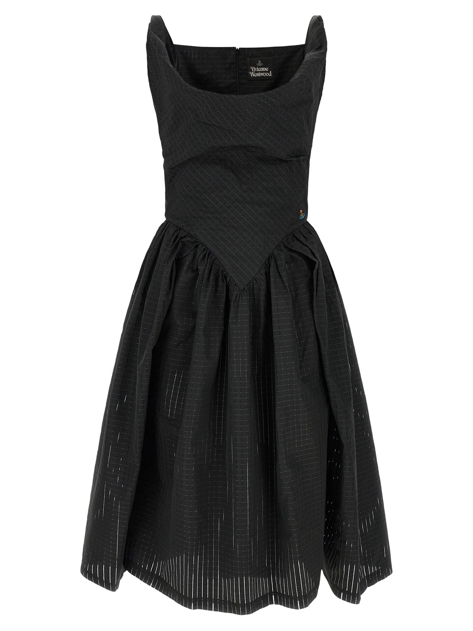 Vivienne Westwood Schwarzes Polyester-Midikleid