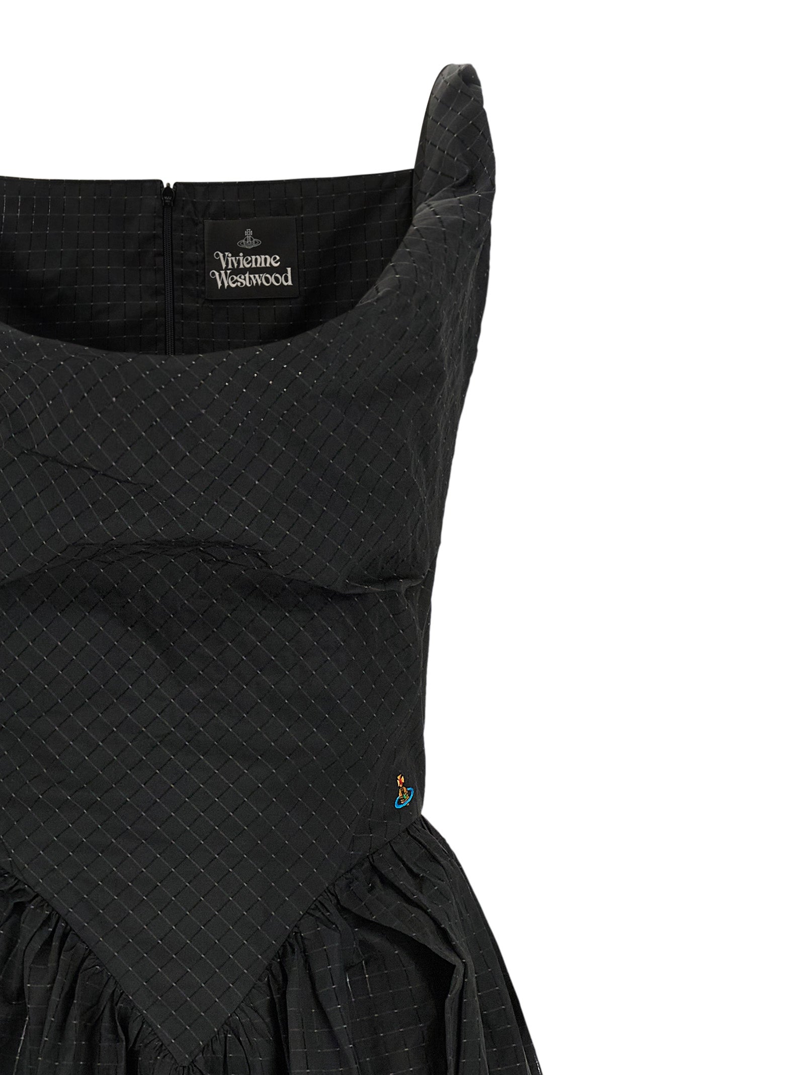 Vivienne Westwood Schwarzes Polyester-Midikleid