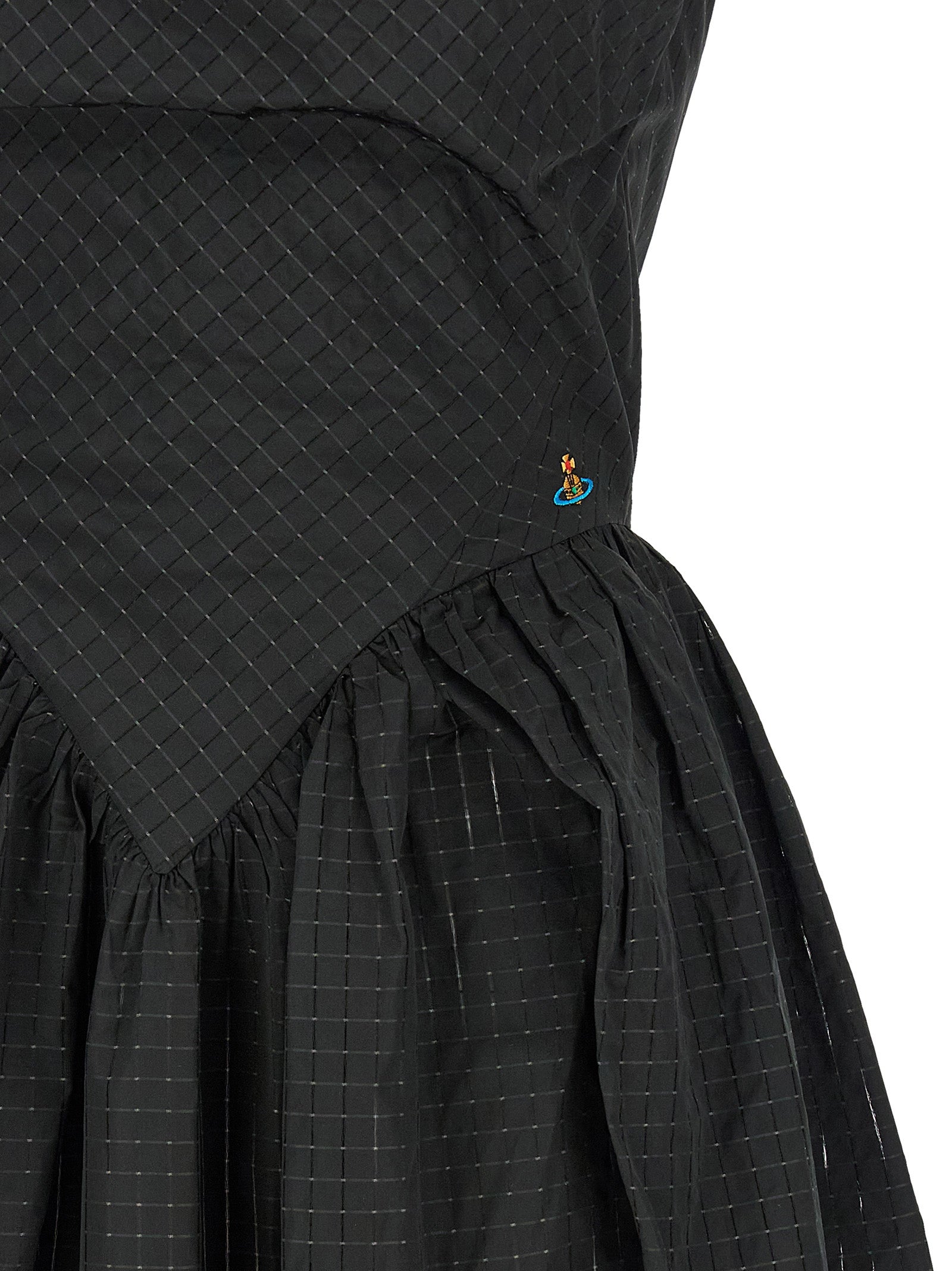 Vivienne Westwood Schwarzes Polyester-Midikleid