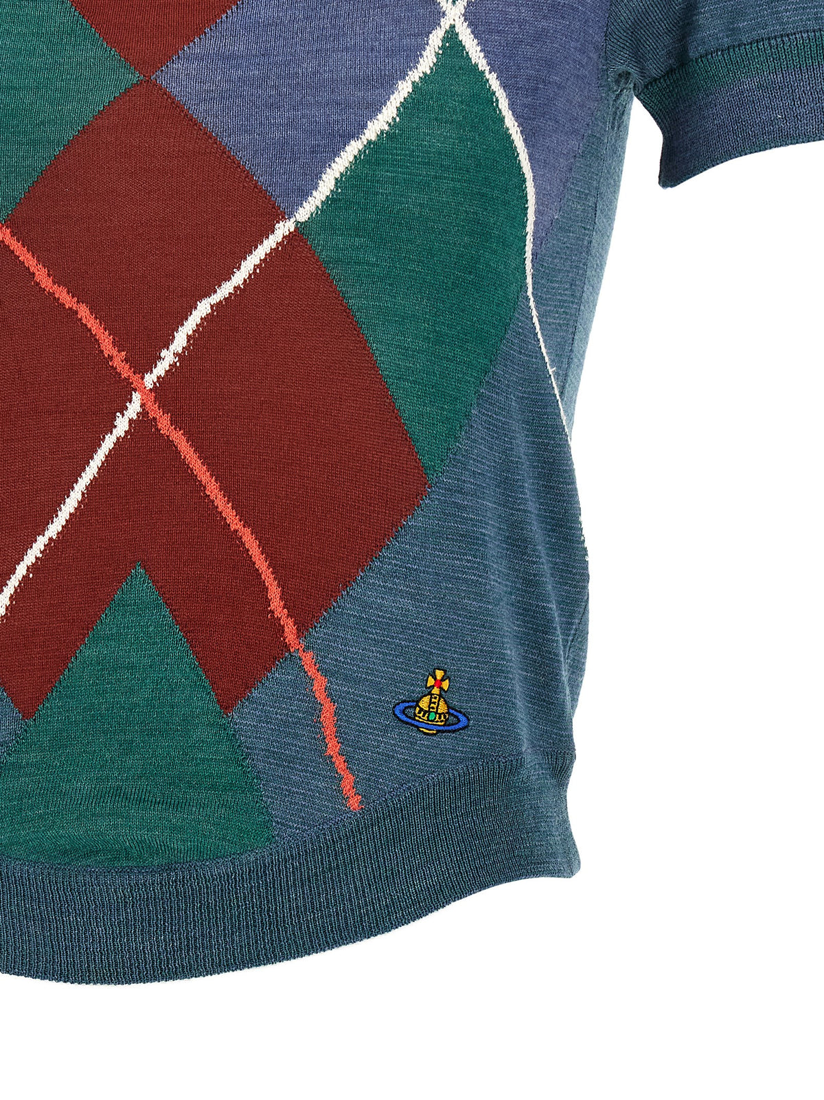 Vivienne Westwood Mehrfarbige Wollstrickjacke