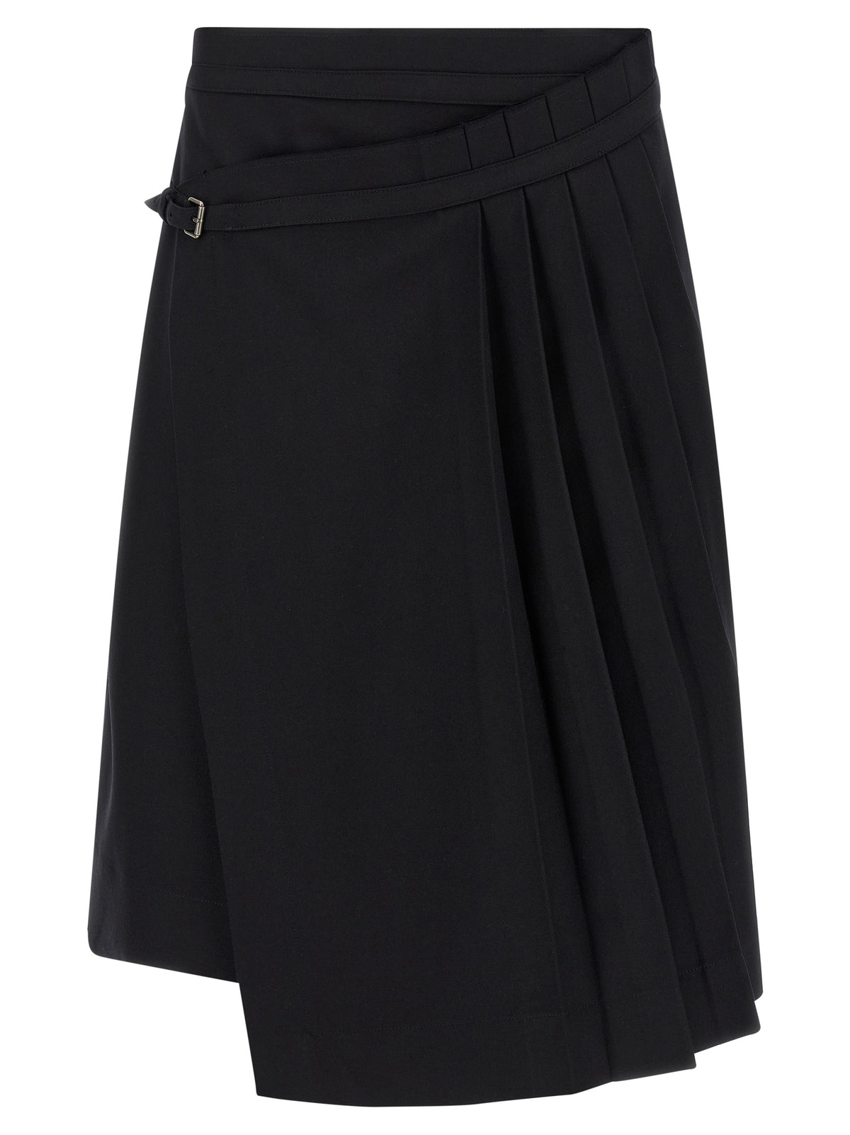 Dries Van Noten Schwarzer Woll-Maxirock