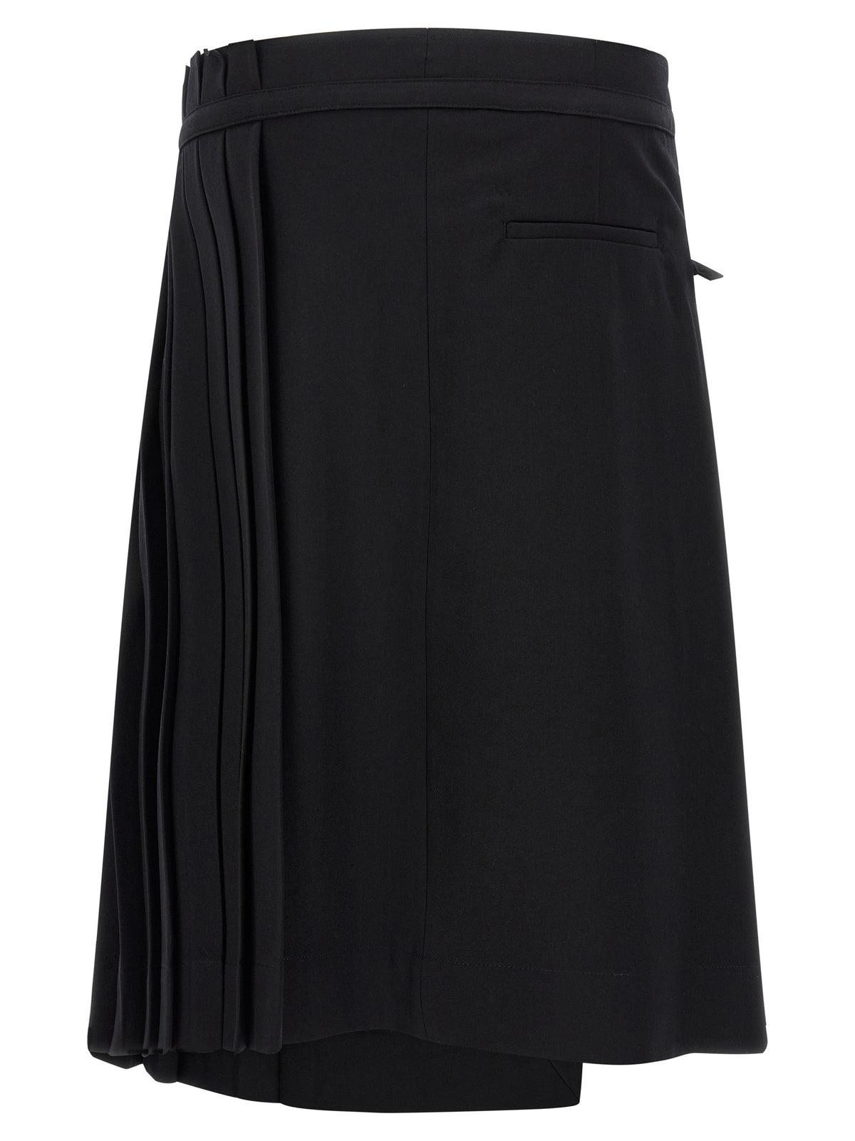 Dries Van Noten Schwarzer Woll-Maxirock