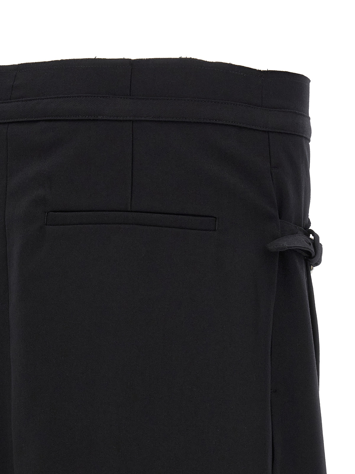 Dries Van Noten Schwarzer Woll-Maxirock