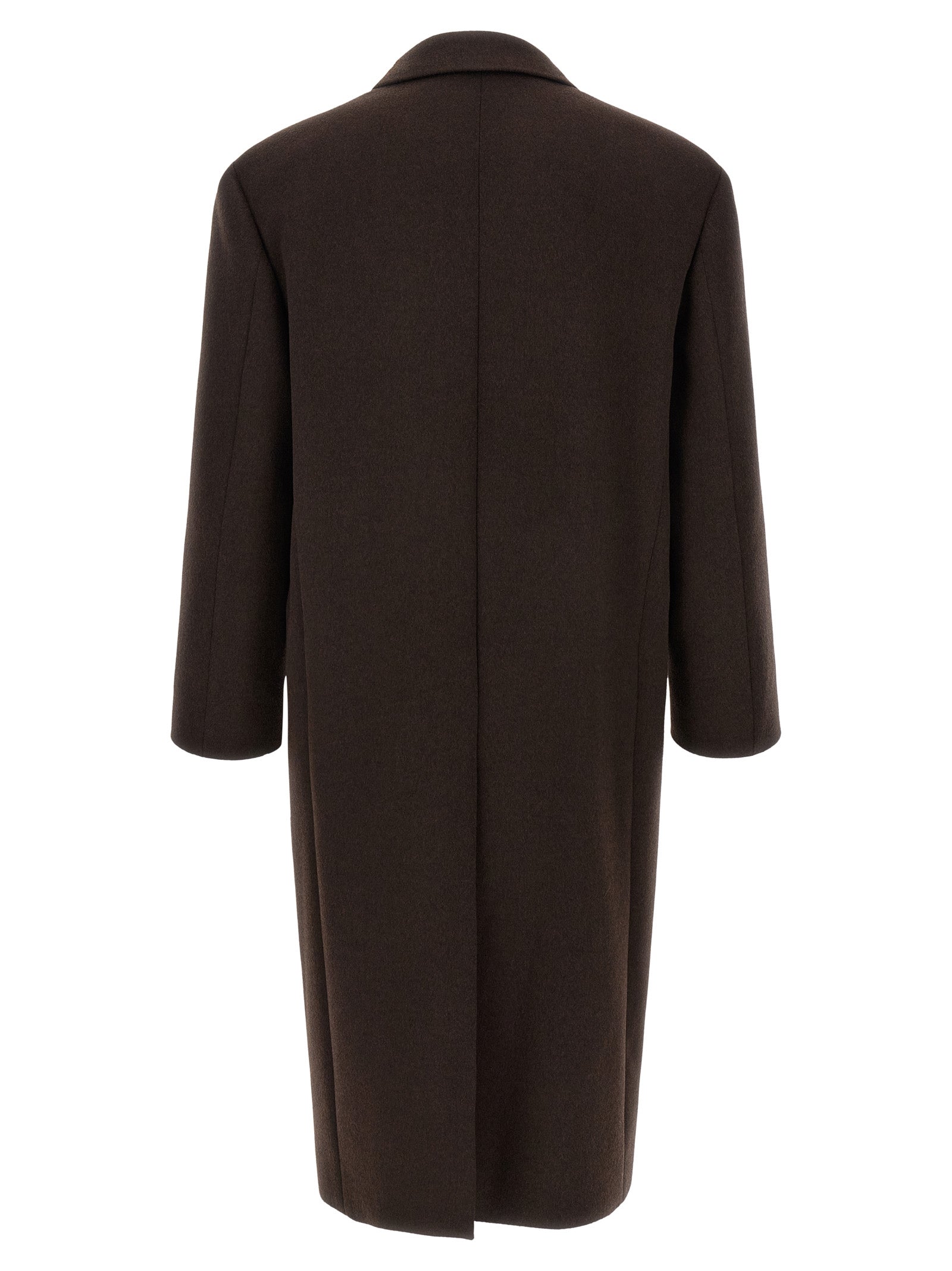 Saint Laurent Brauner Wollmantel