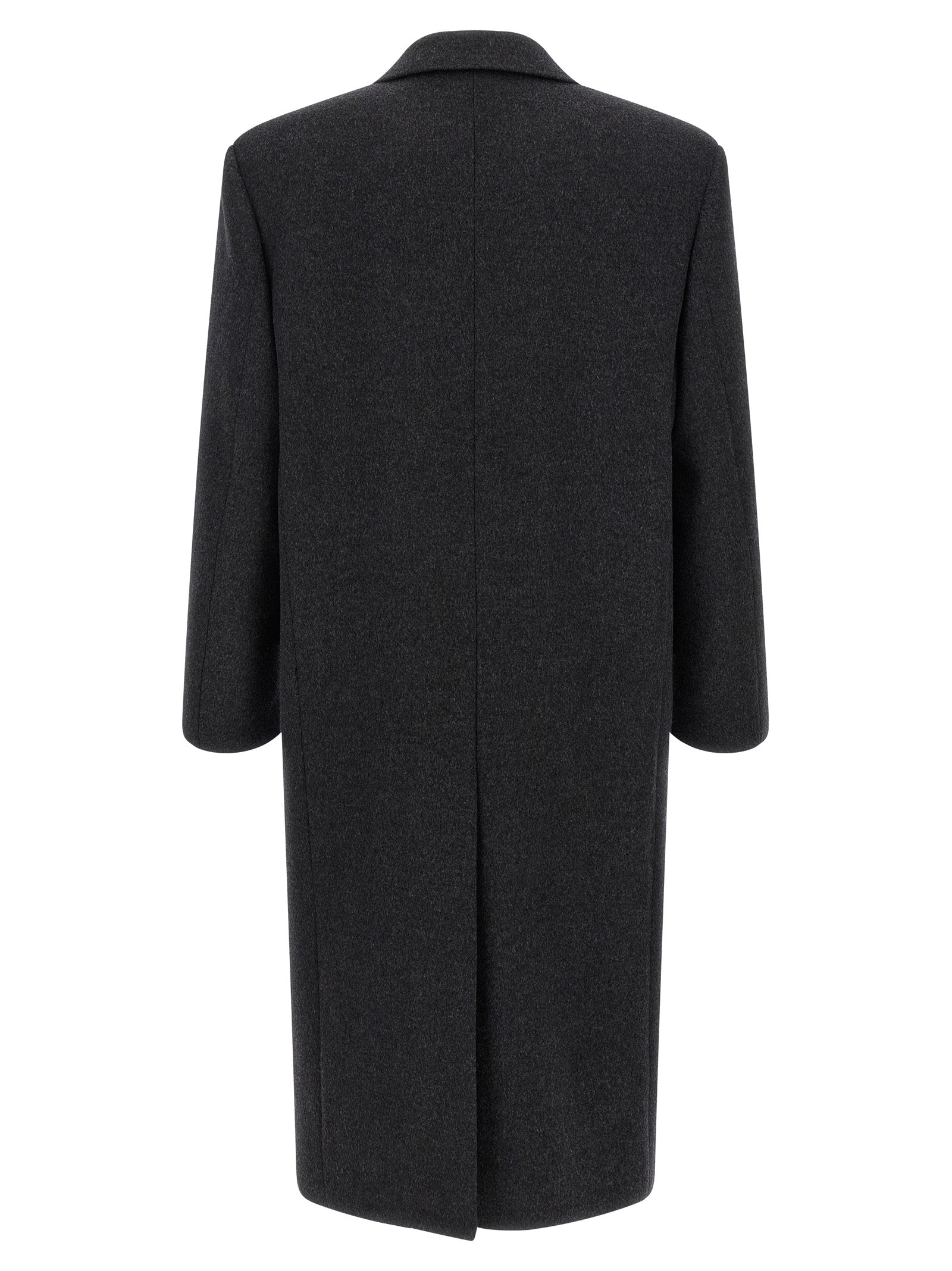 Saint Laurent Grauer Wollmantel