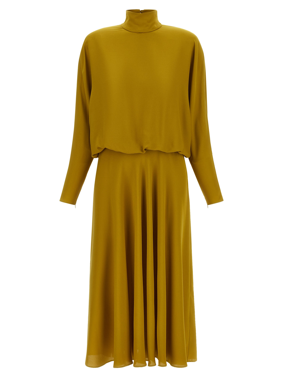 Valentino Garavani Zweifarbige Seiden-Midikleid