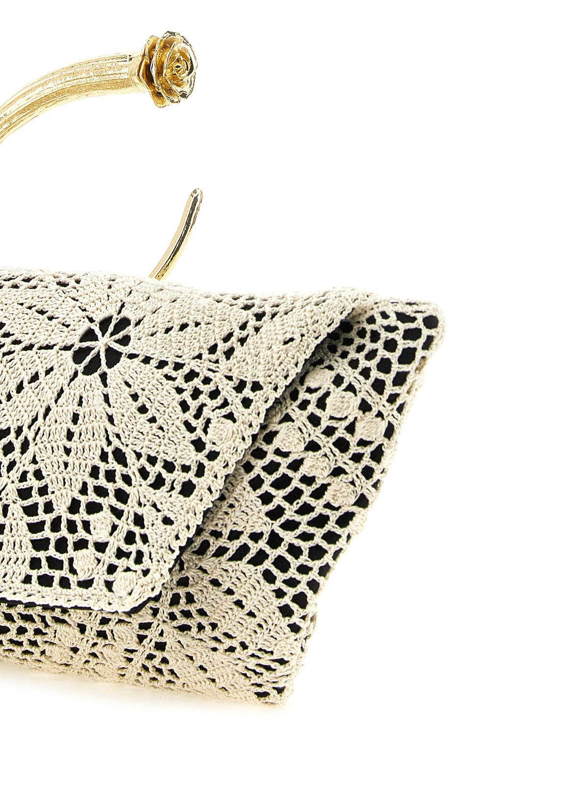 Magda Butrym Zweifarbige Seiden-Clutch