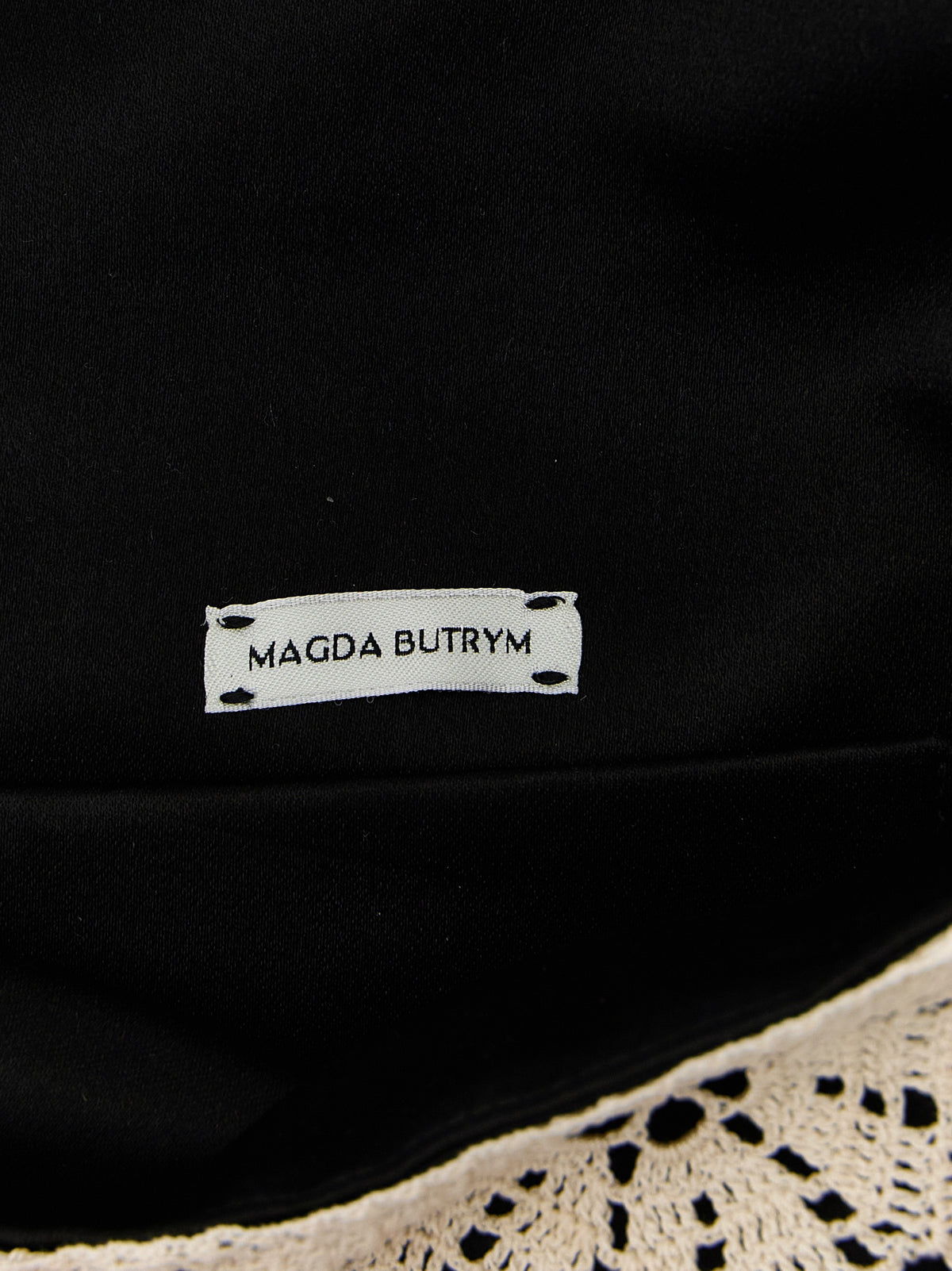Magda Butrym Zweifarbige Seiden-Clutch