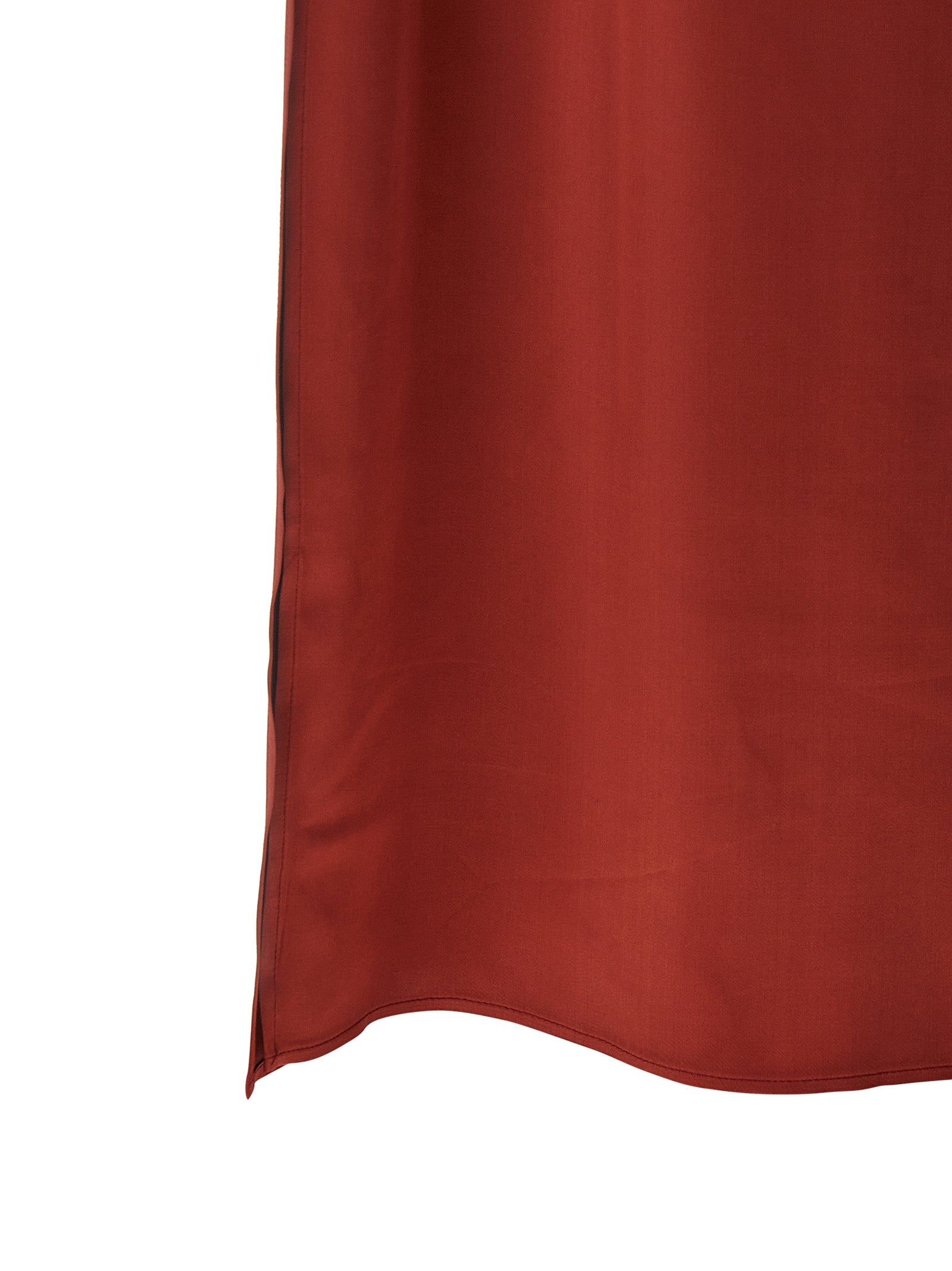Peserico Rotes Viskose-Maxikleid