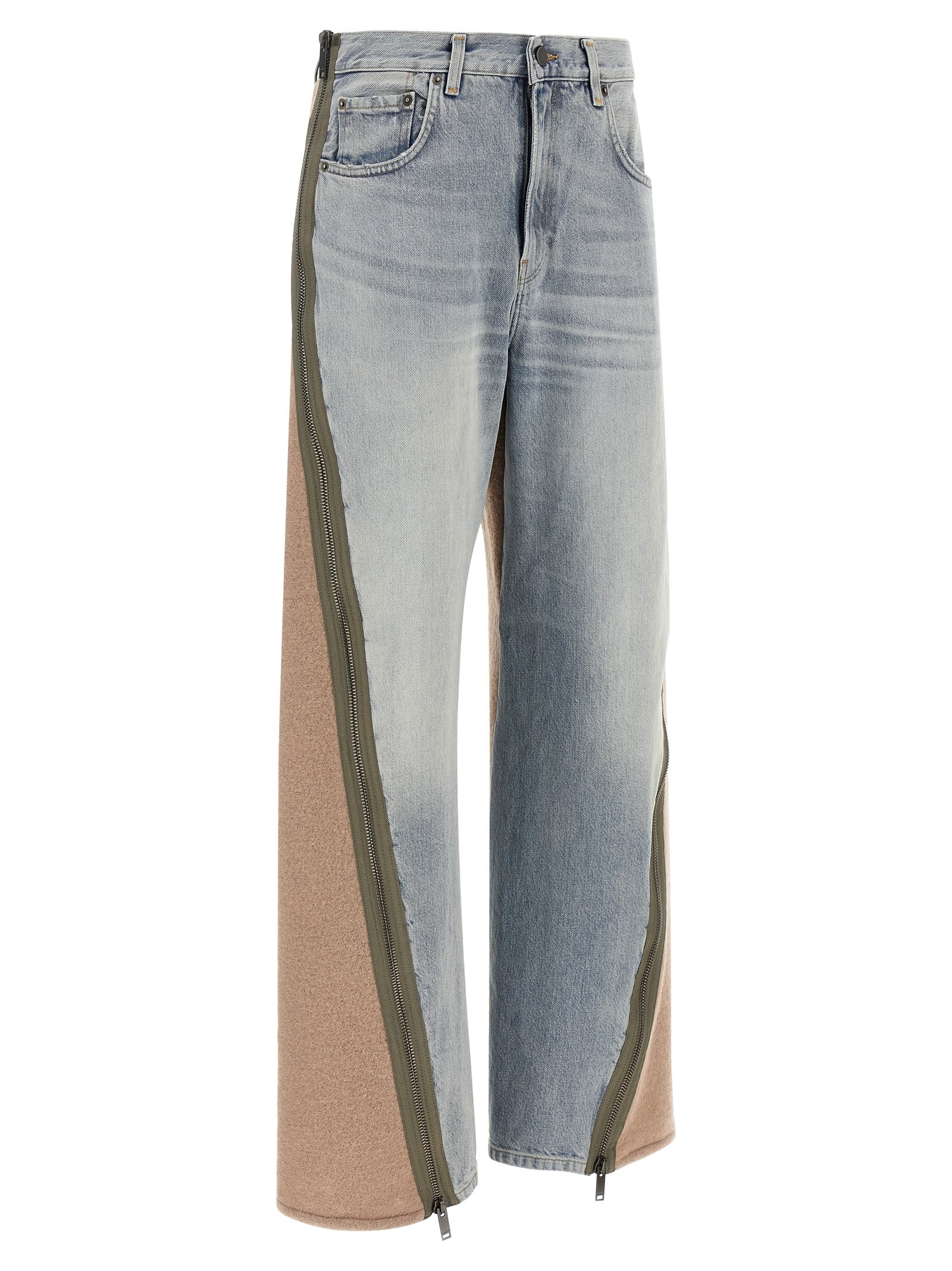 Haikure Mehrfarbige Baumwoll-Jeans im geraden Schnitt
