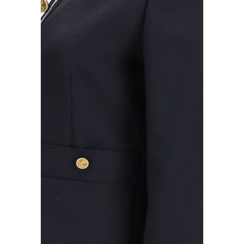 Thom Browne Blaue Jacke aus Lammwolle Aries