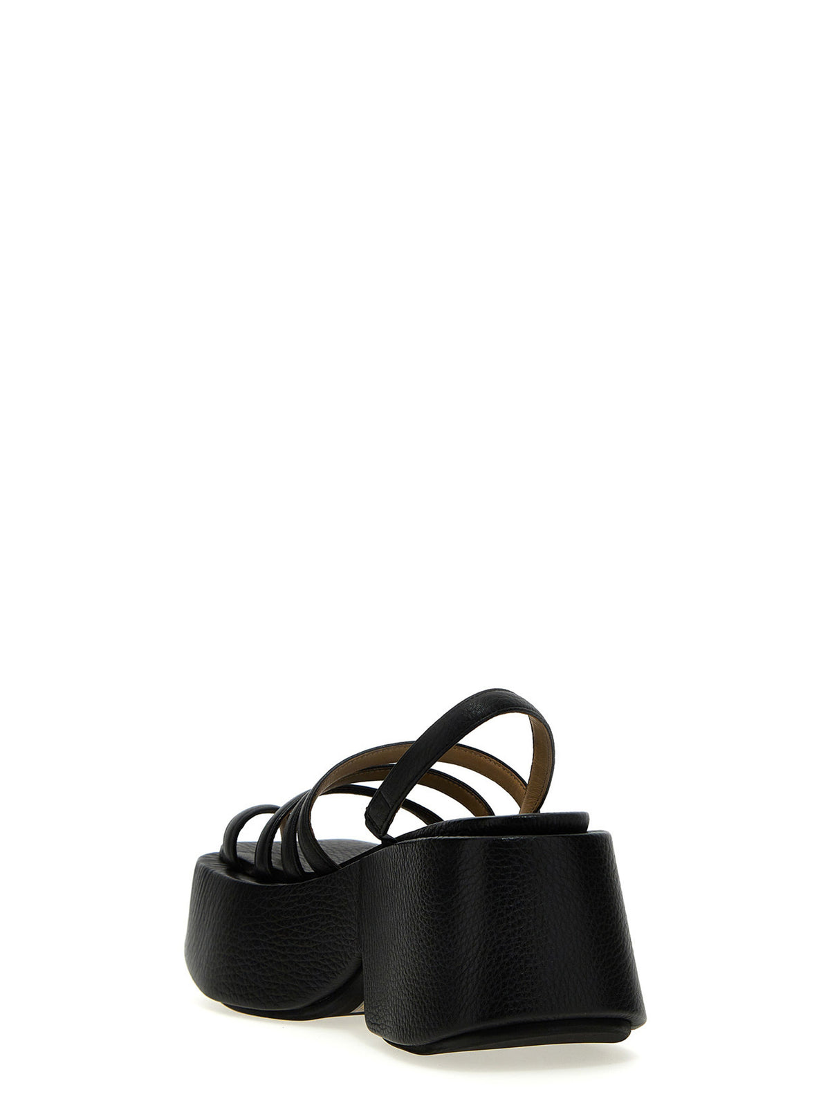 Marsell Schwarze Stiletto-Sandalen aus Kalbsleder