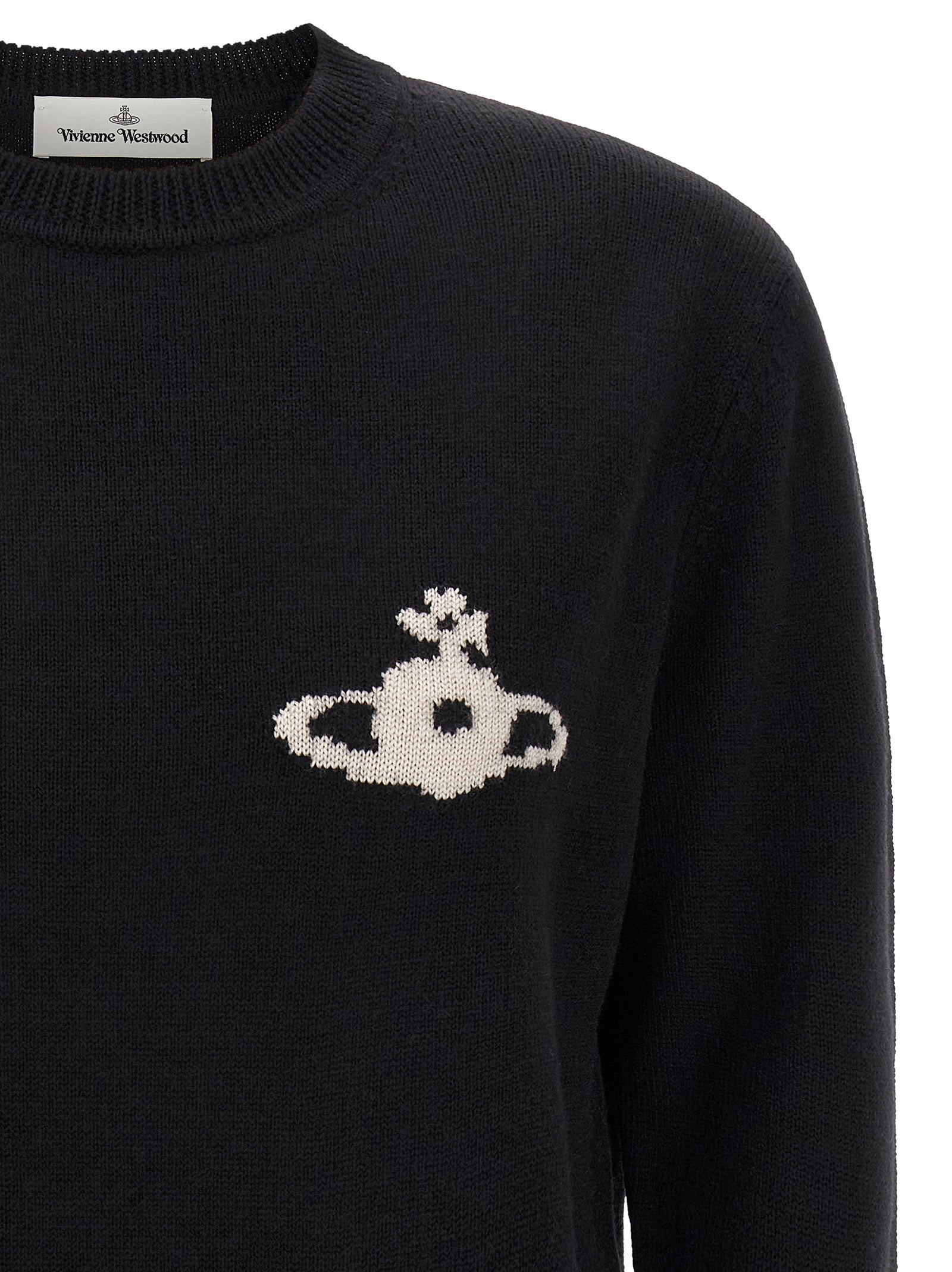 Vivienne Westwood Schwarzer Wollcardigan