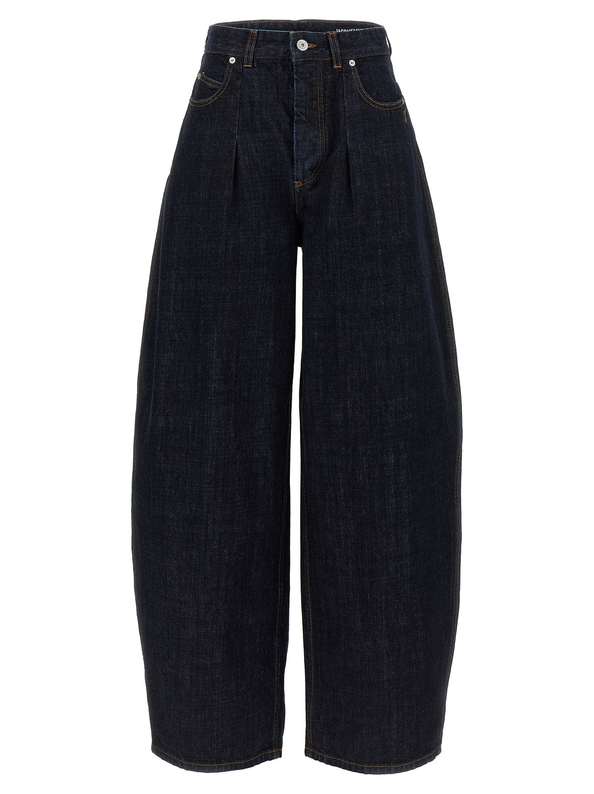 Jacquemus Blaue High-Waist Jeans aus Baumwolle