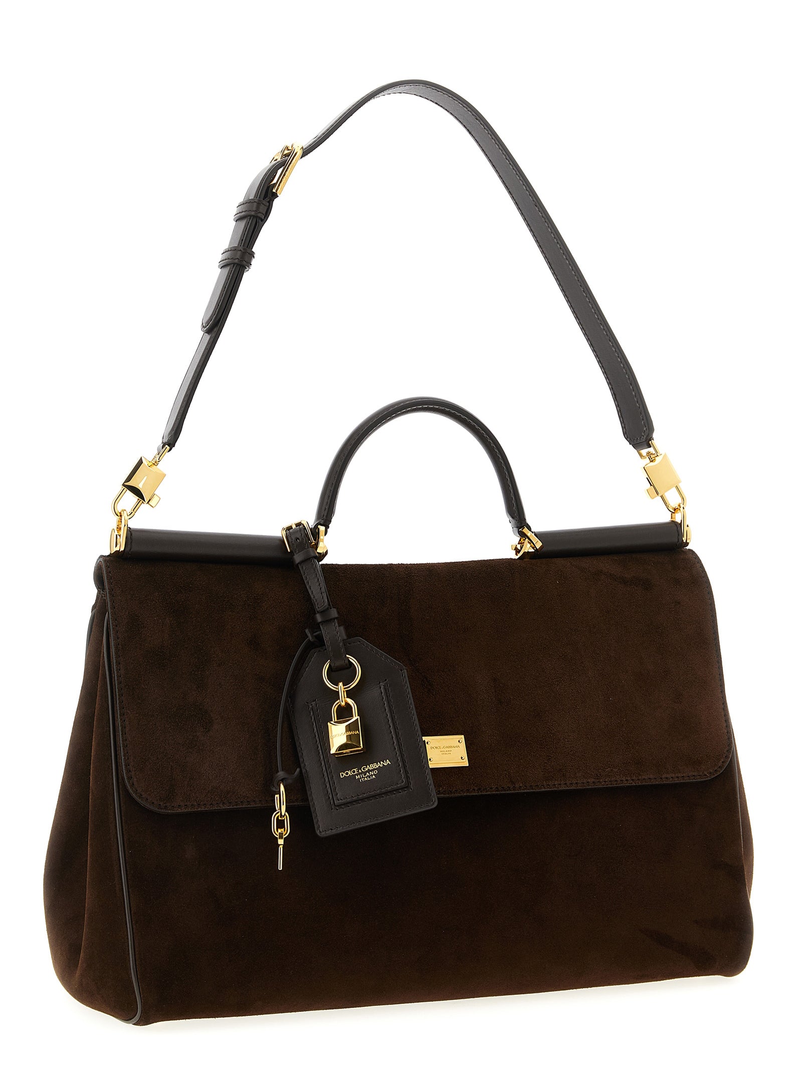 Dolce & Gabbana Braune PVC Handtasche