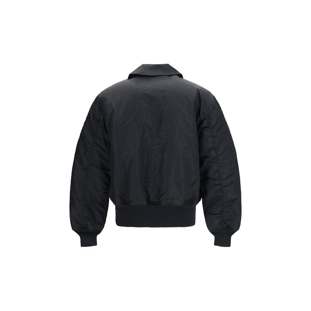 ALPHA INDUSTRIES Schwarzer Bomber aus Polyester